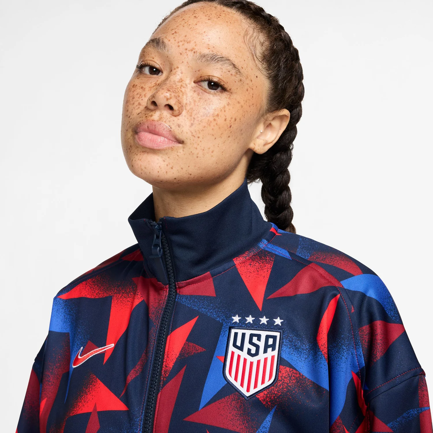 Women's Nike USWNT 2025 Academy Pro Star Navy Anthem Jacket - Image 4