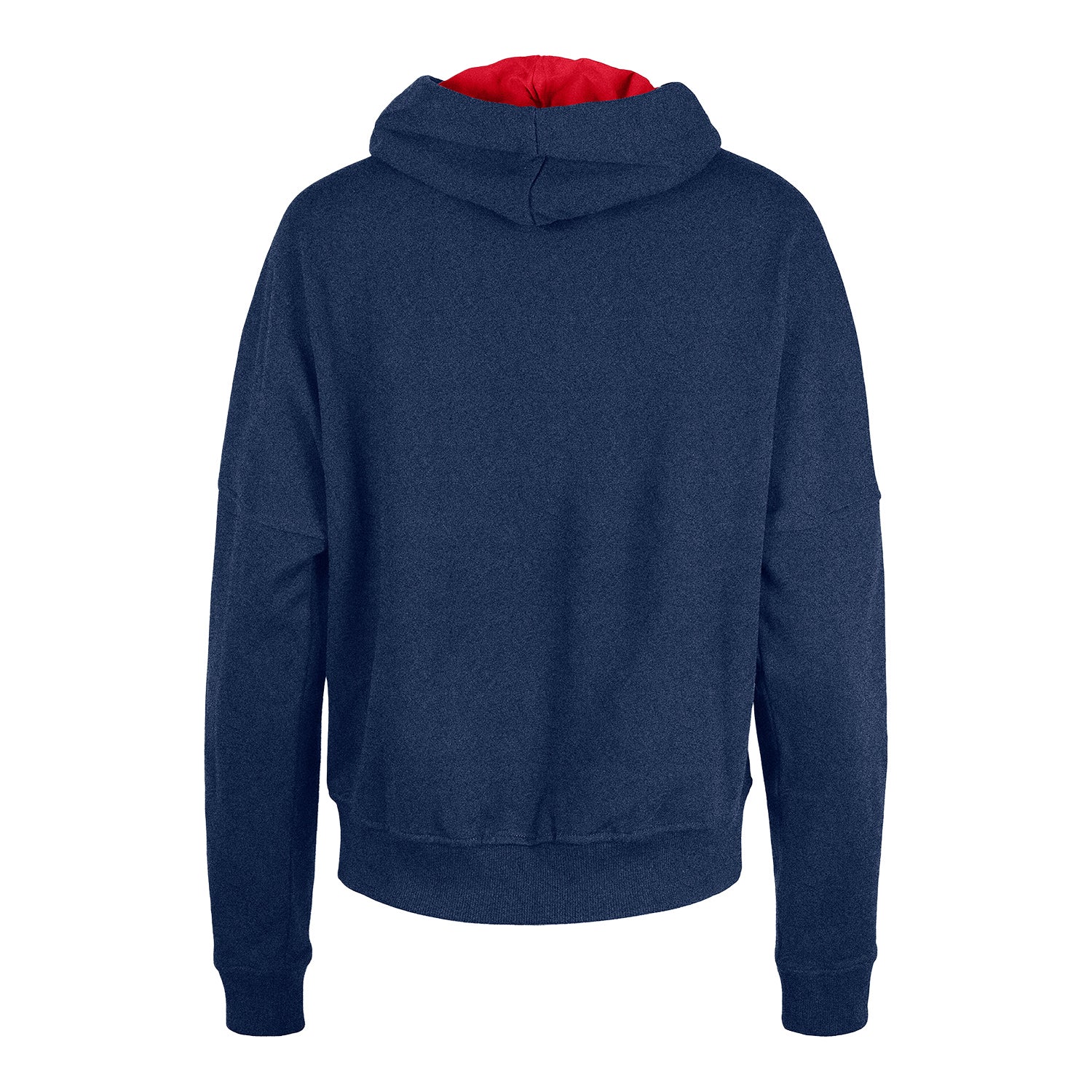 Women's USWNT New Era Boxy Navy Heathered Hoodie - Image 2