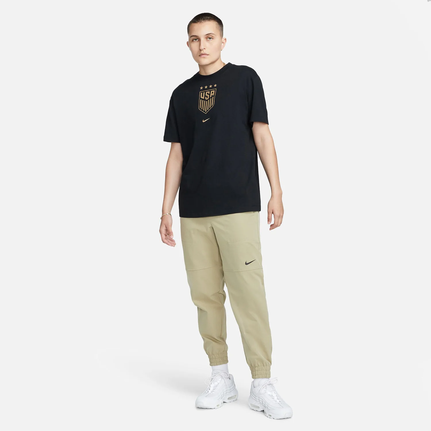 Women's Nike USWNT Crest Black Tee - Image 3