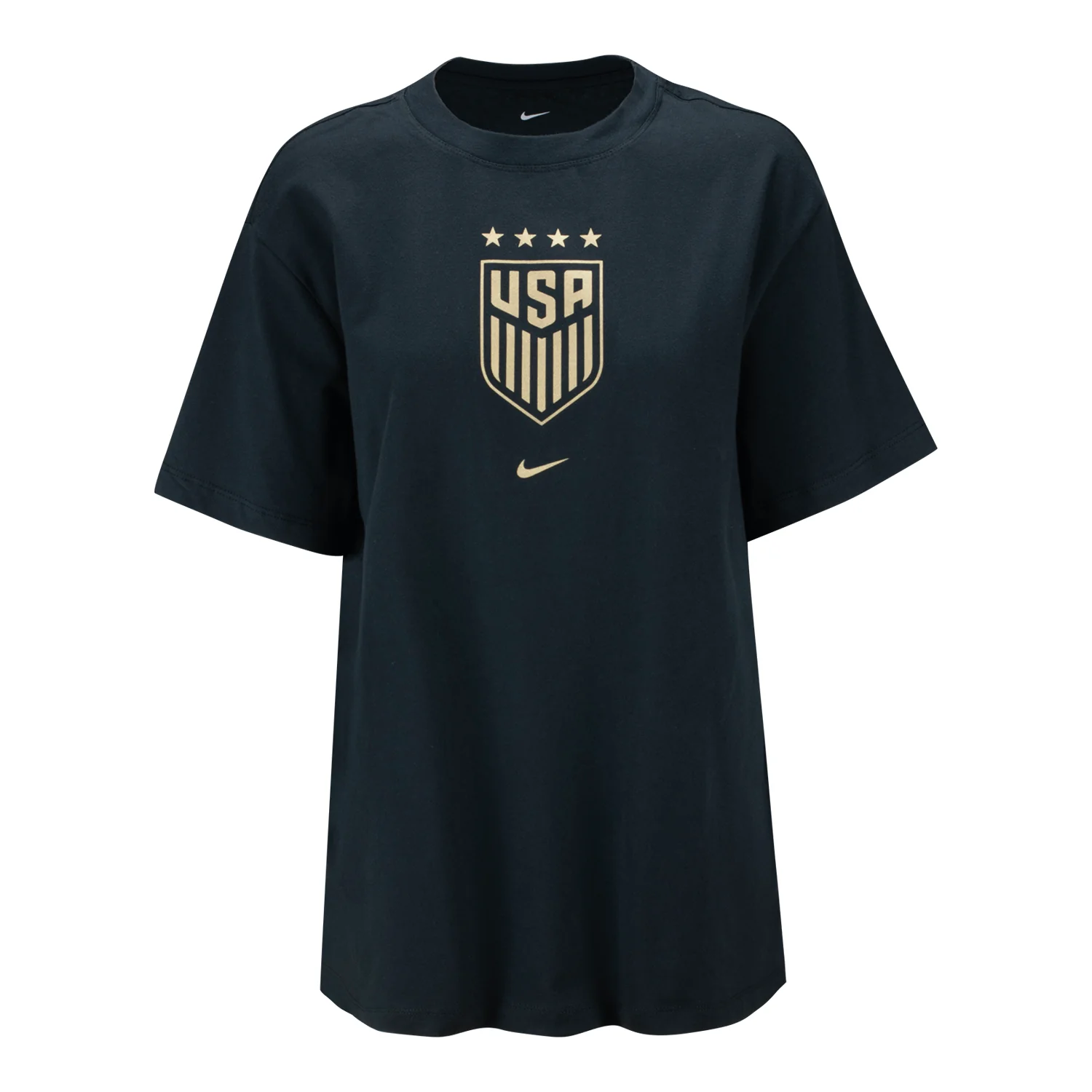 Women's Nike USWNT Crest Black Tee - Image 5