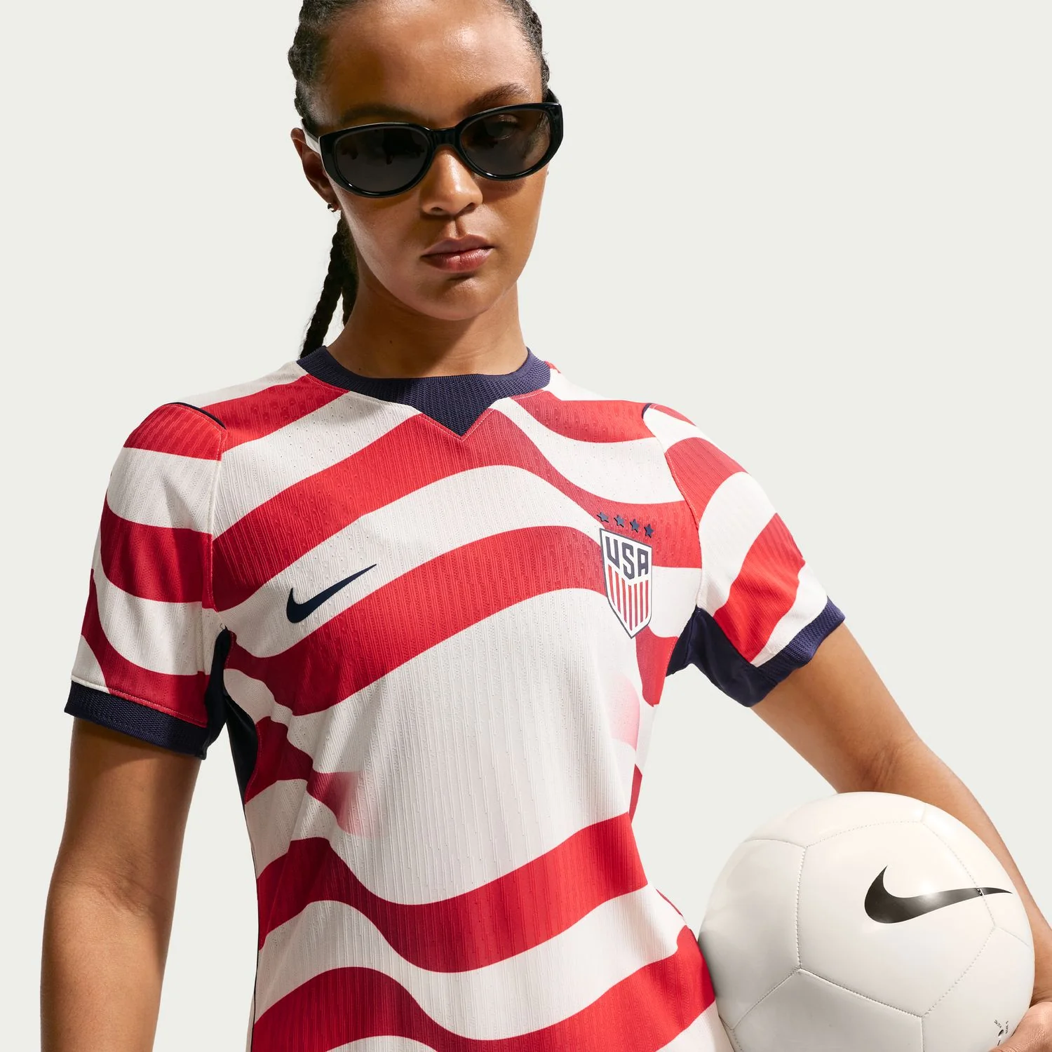 Women's Nike USWNT 2026 Home Match Jersey - Stripes