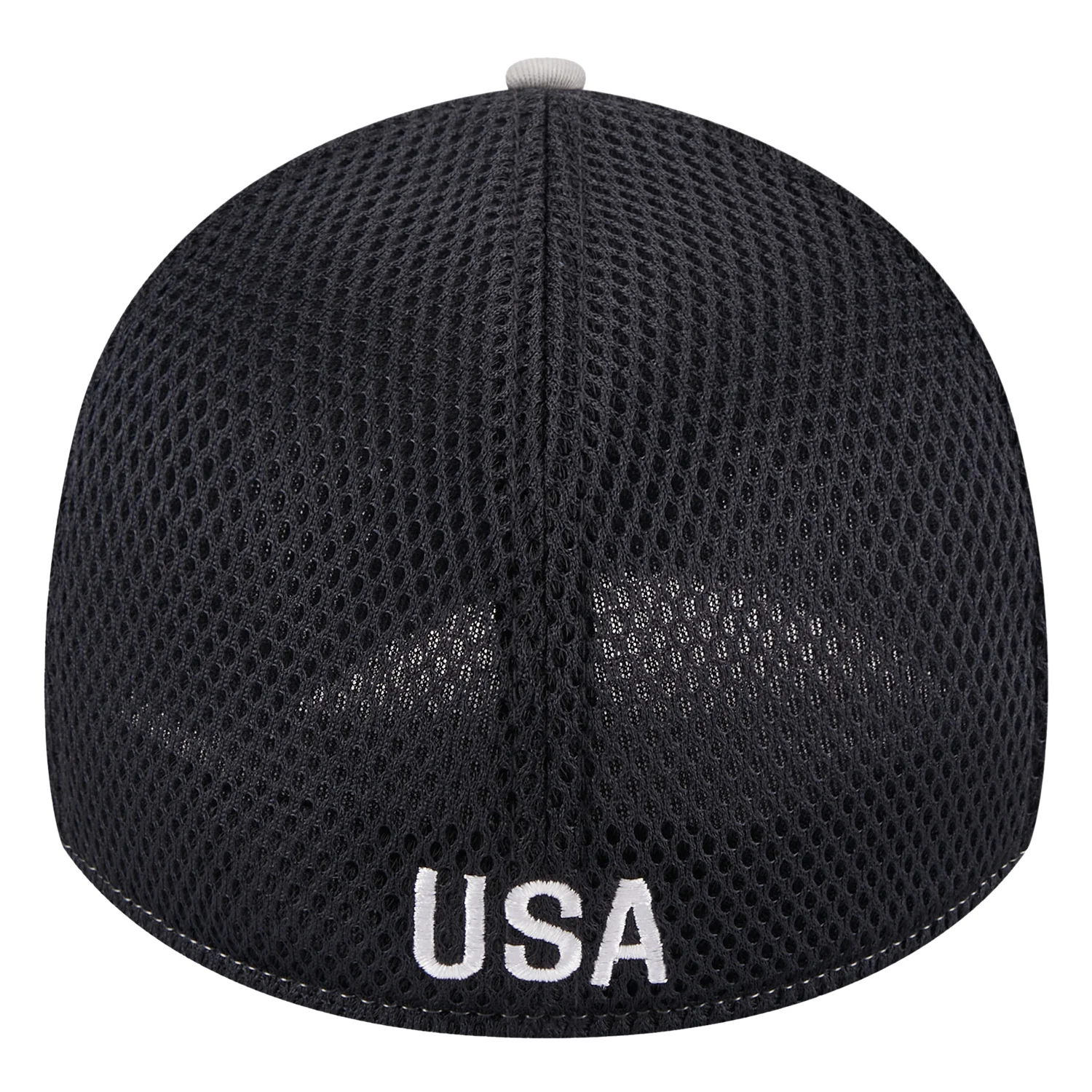 Men's New Era USWNT 39Thirty Grey Mesh Hat - Image 2