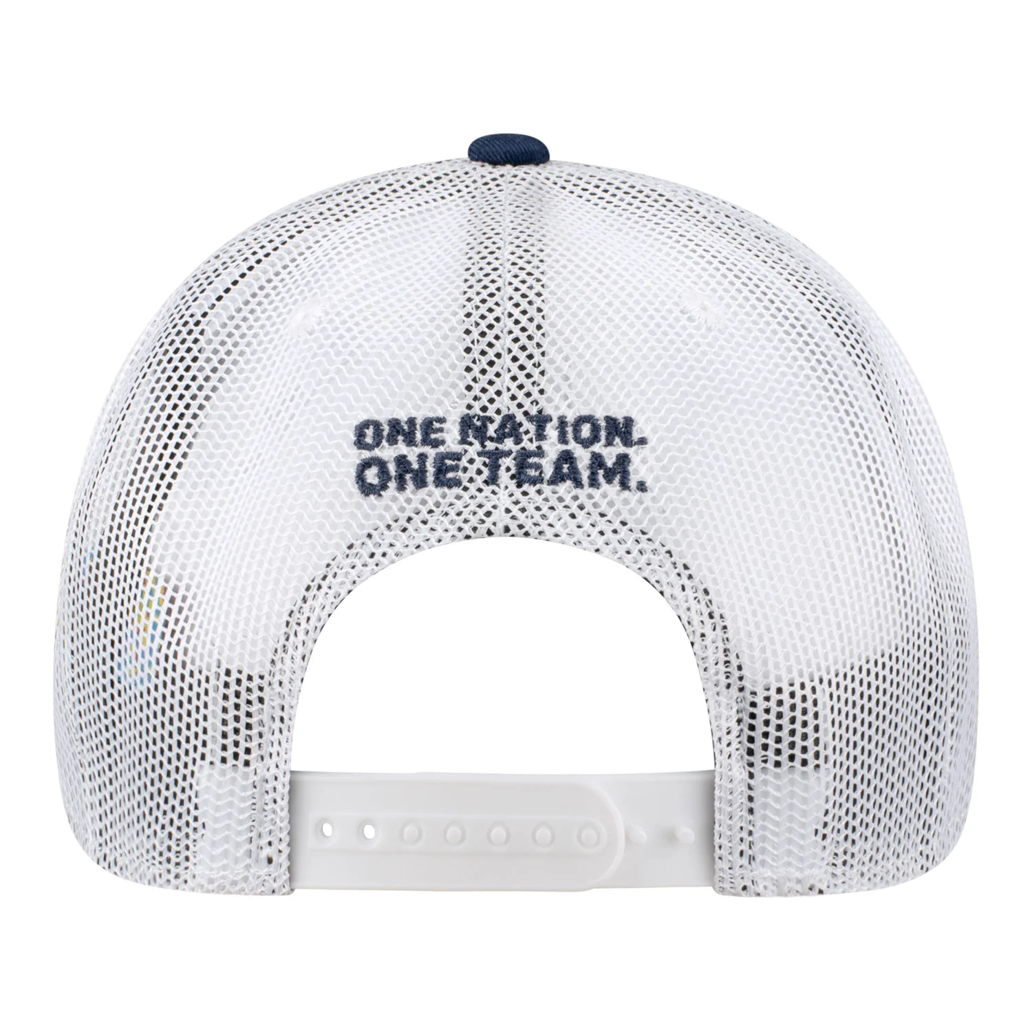 Adult Fan Ink USWNT Fog Navy Rope Trucker Hat - Image 3