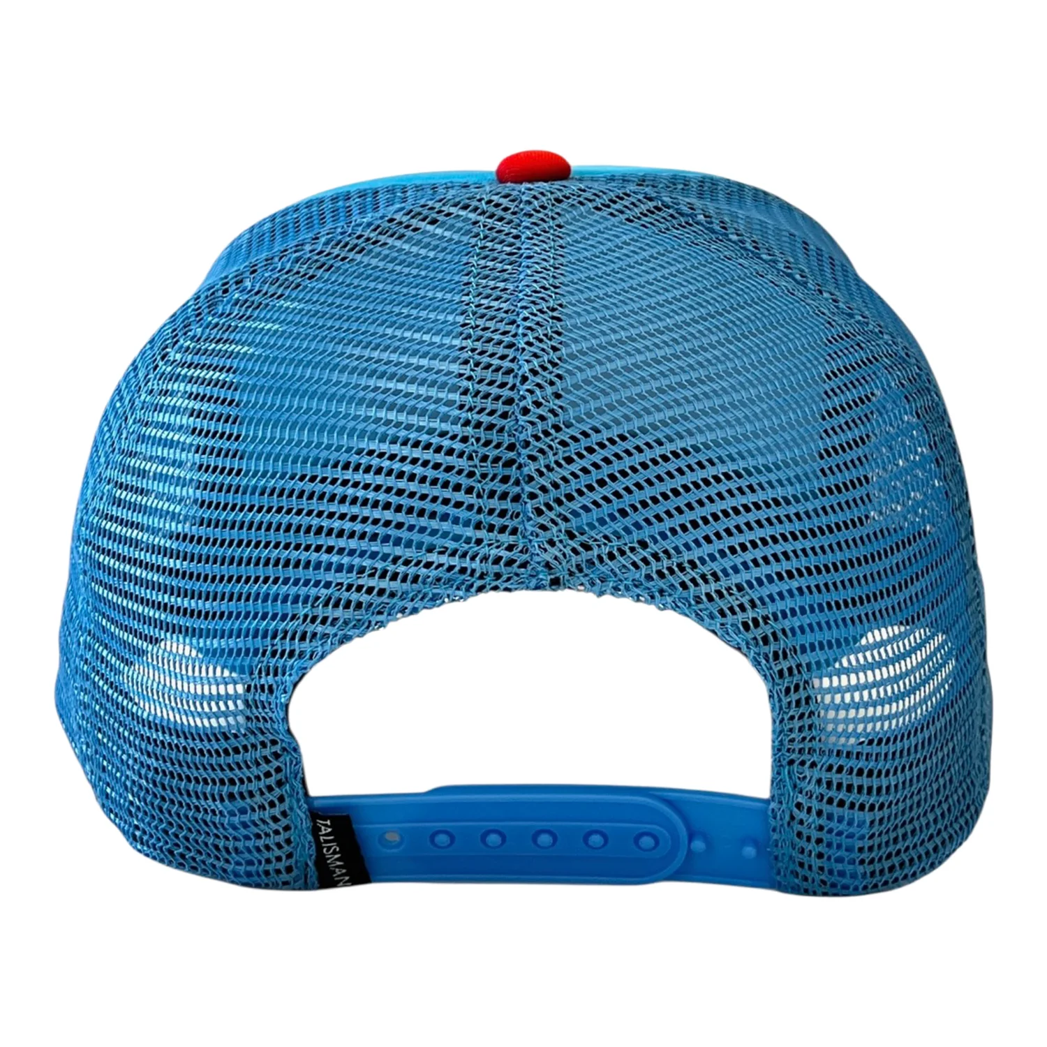Adult USWNT Lindsey Heaps Puff Print Light Blue Trucker Hat - Image 3