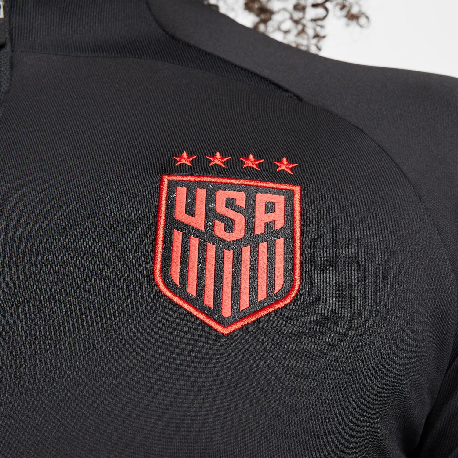 Men's Nike USWNT Strike 1/4 Zip Black Drill Top - Image 3
