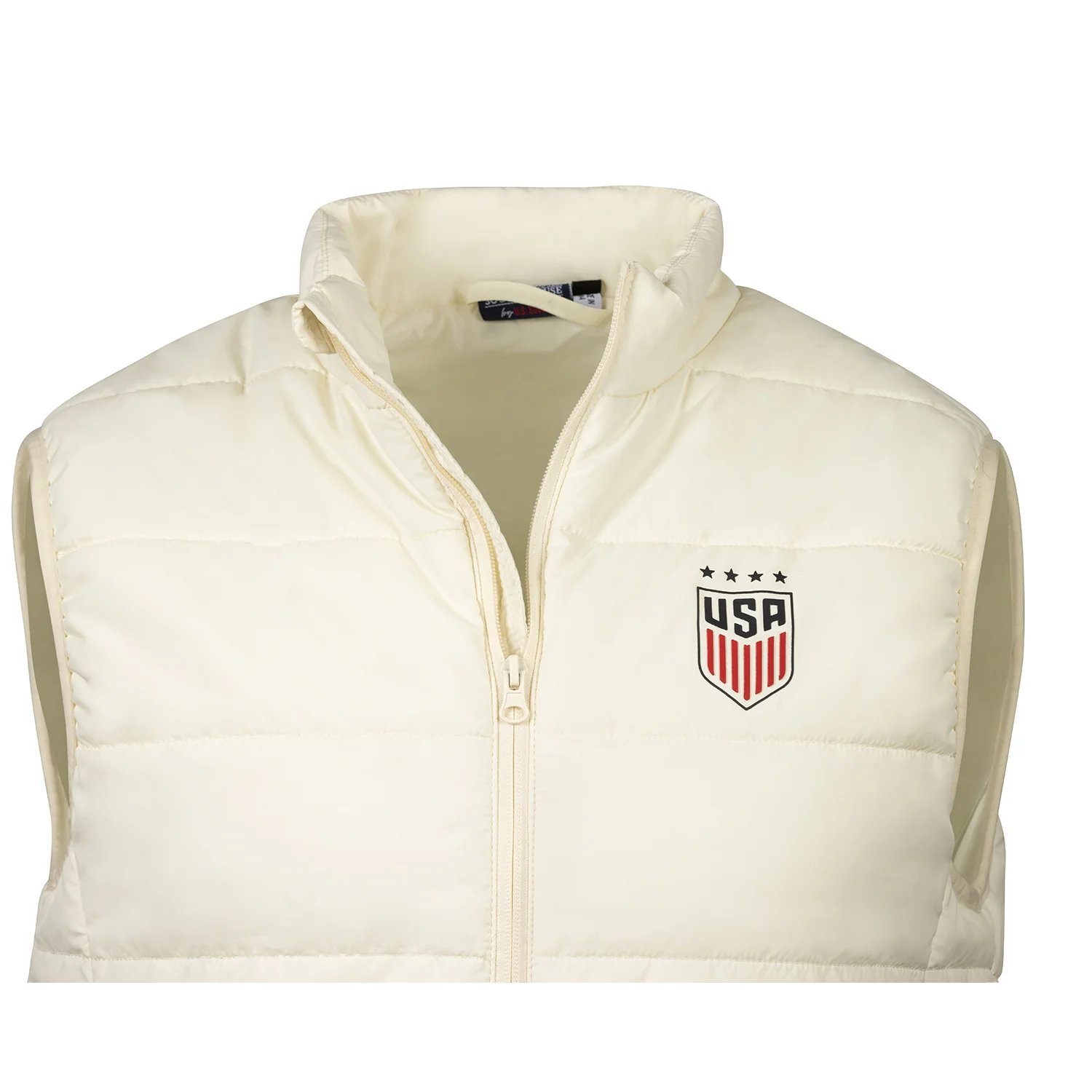 Men's USWNT Soccer House Padded Pro Off-White Vest - Image 3