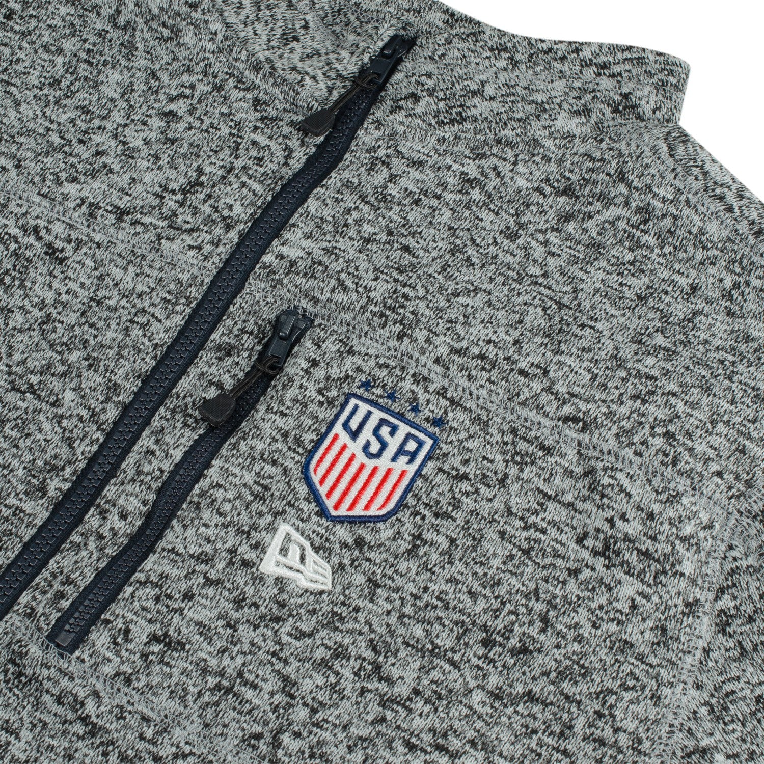 Unisex USWNT New Era Mock Neck Full Zip Jacket - Image 3