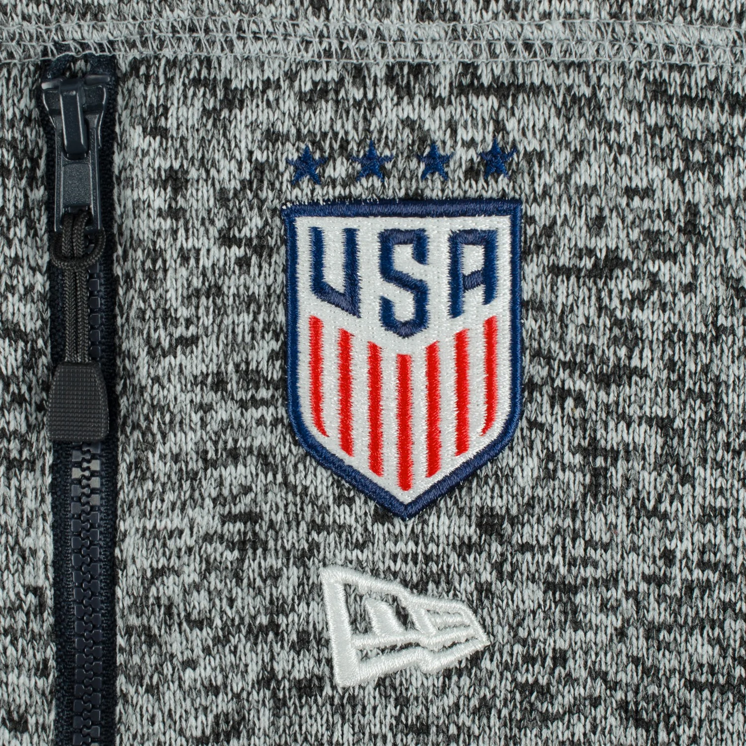 Unisex USWNT New Era Mock Neck Full Zip Jacket - Image 4