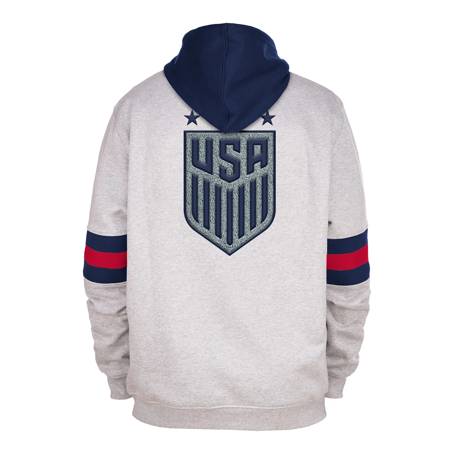 Men's New Era USWNT Grey Hoodie - Image 4