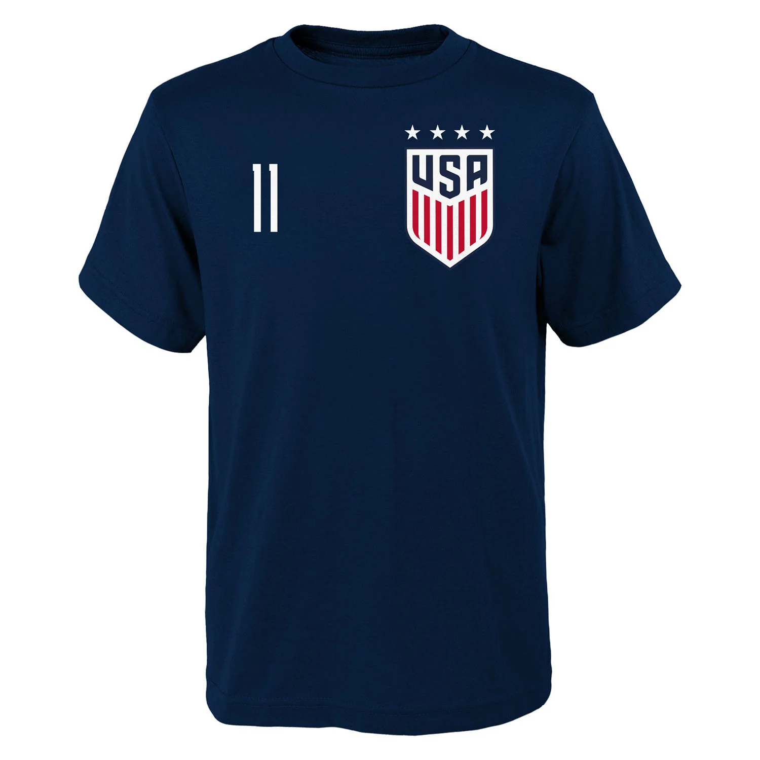 Men's Outerstuff USWNT Smith 11 Navy Tee - Image 3
