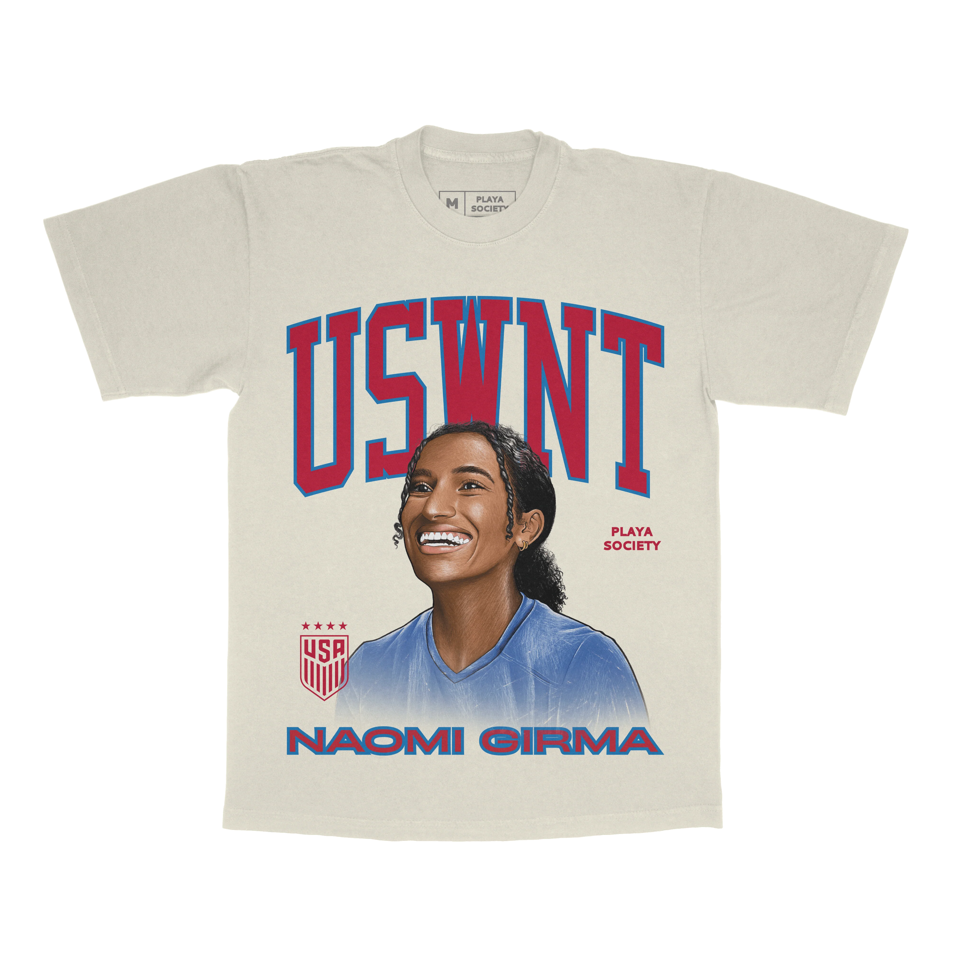 USWNT Playa Society Naomi Girma T-Shirt