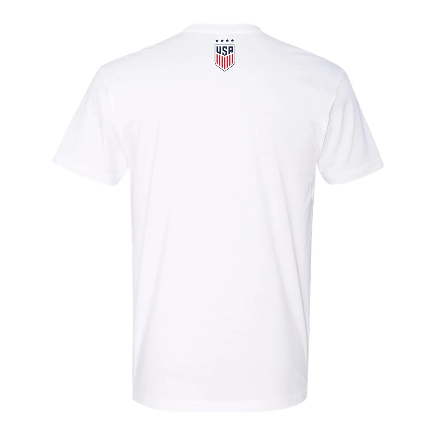 Unisex USWNT Striped Crest White Tee - Image 3