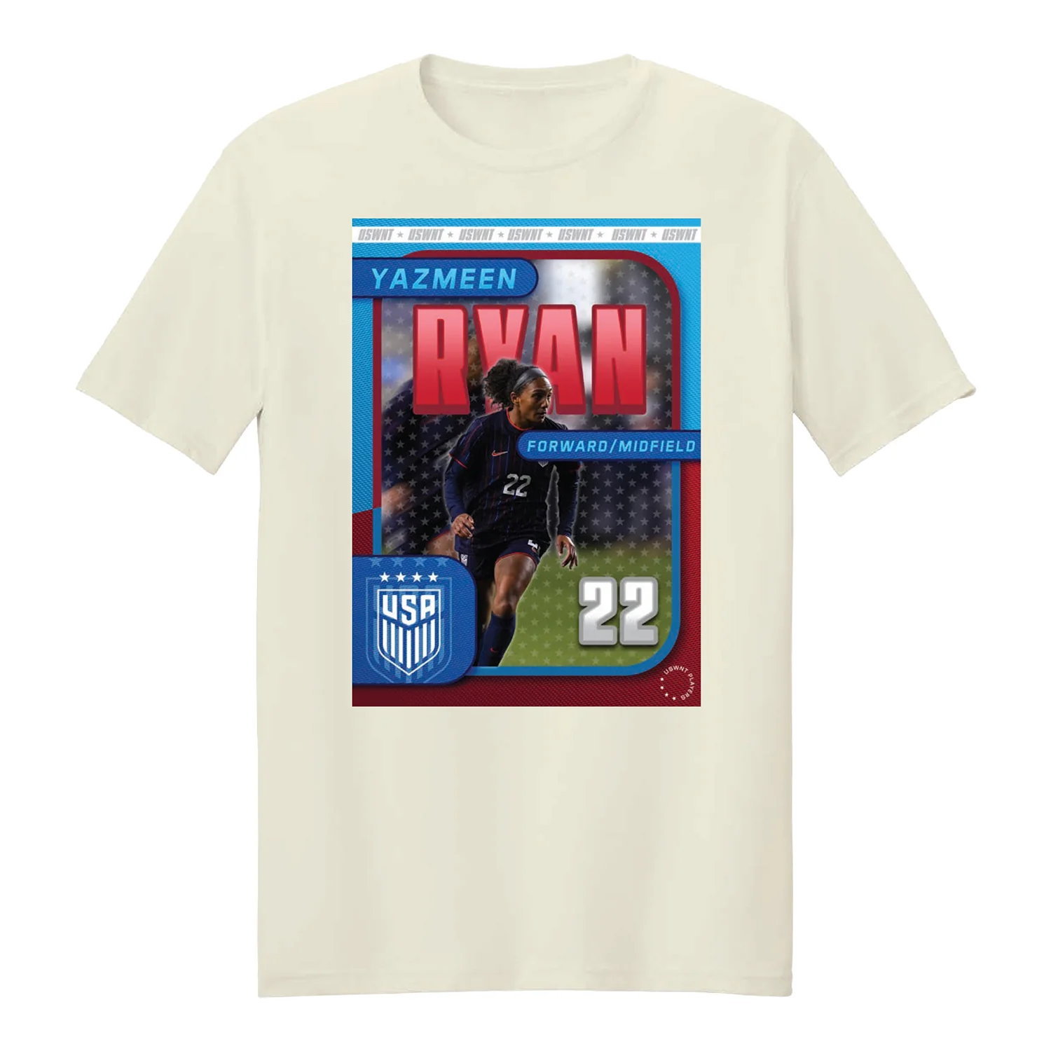 Unisex USWNT Yazmeen Ryan Trading Card T-Shirt