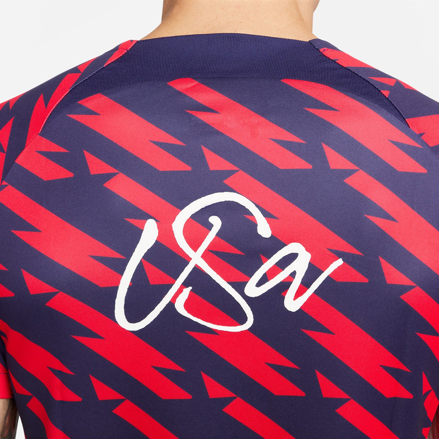 Men's Nike USWNT 2023 VW Pre-Match Red Top - Image 5