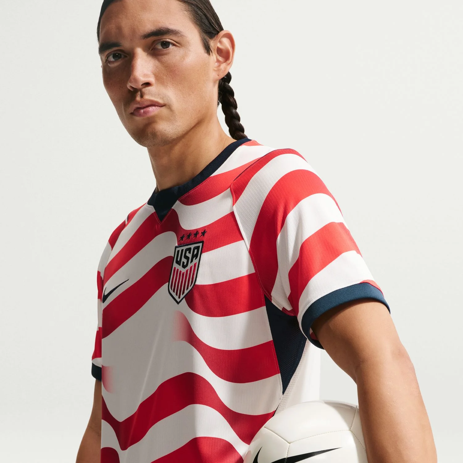 Men's Nike USWNT 2026 Personalized Home Stadium Jersey - Stripes - Image 8