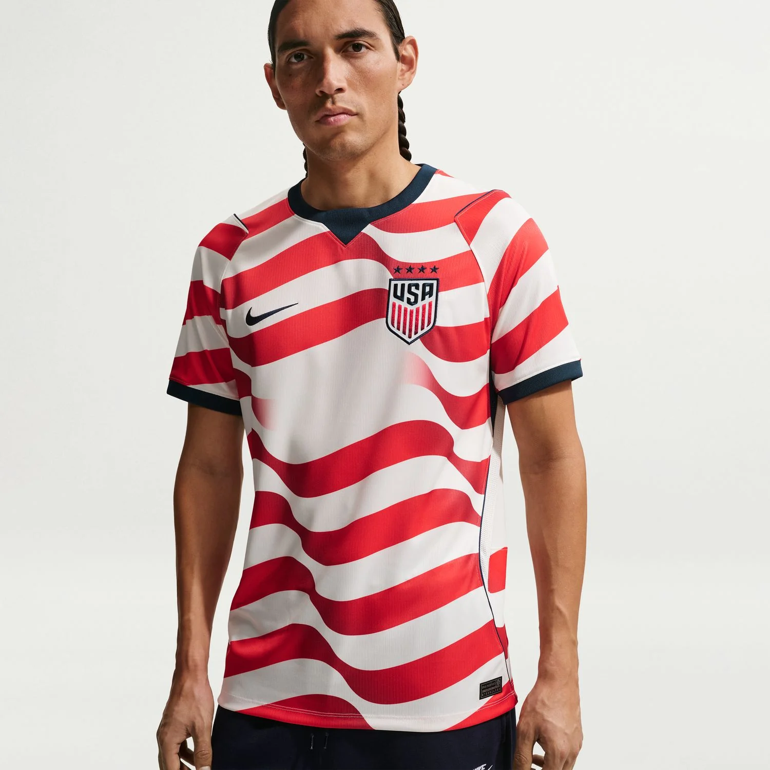 Men's Nike USWNT 2026 Personalized Home Stadium Jersey - Stripes - Image 5