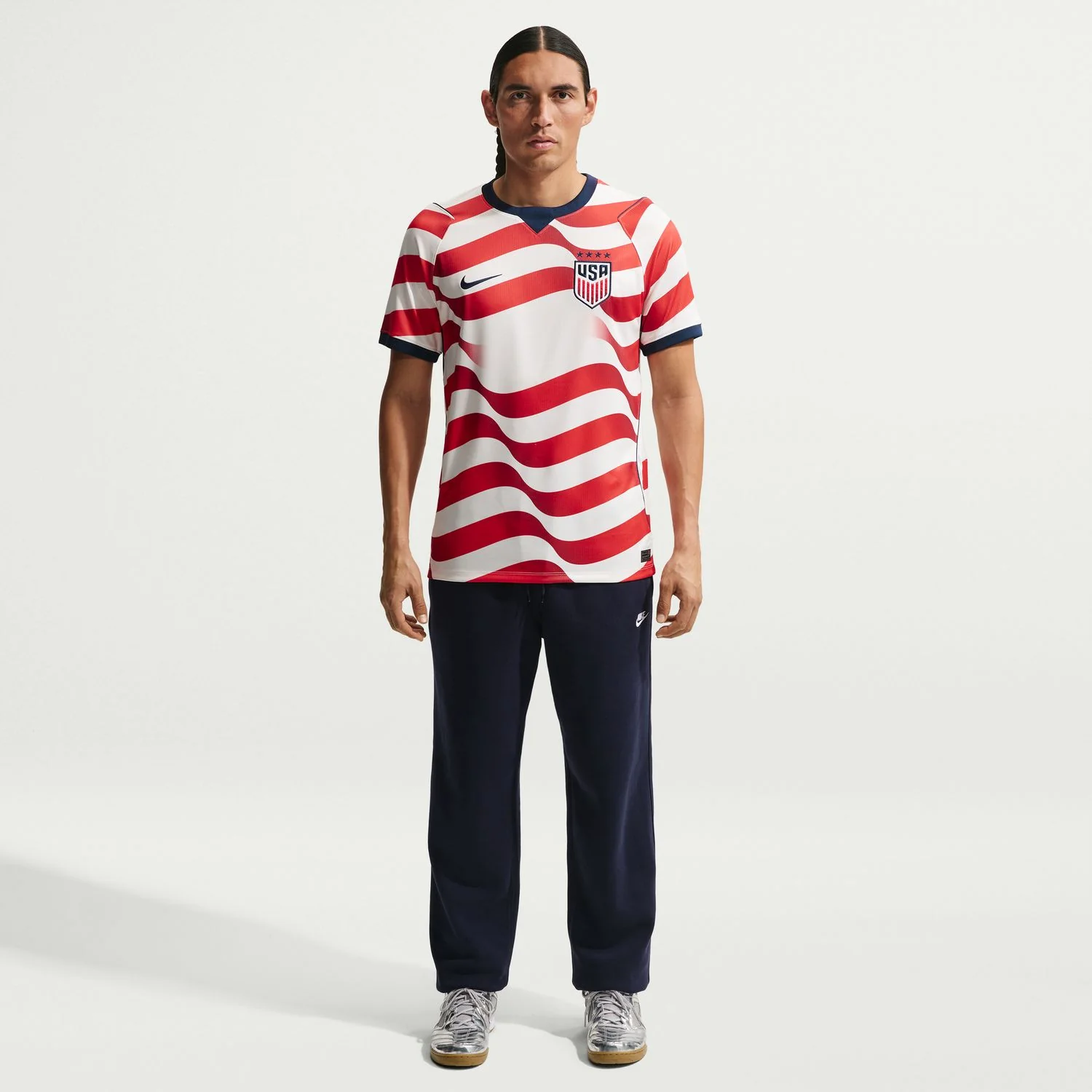 Men's Nike USWNT 2026 Personalized Home Stadium Jersey - Stripes - Image 6