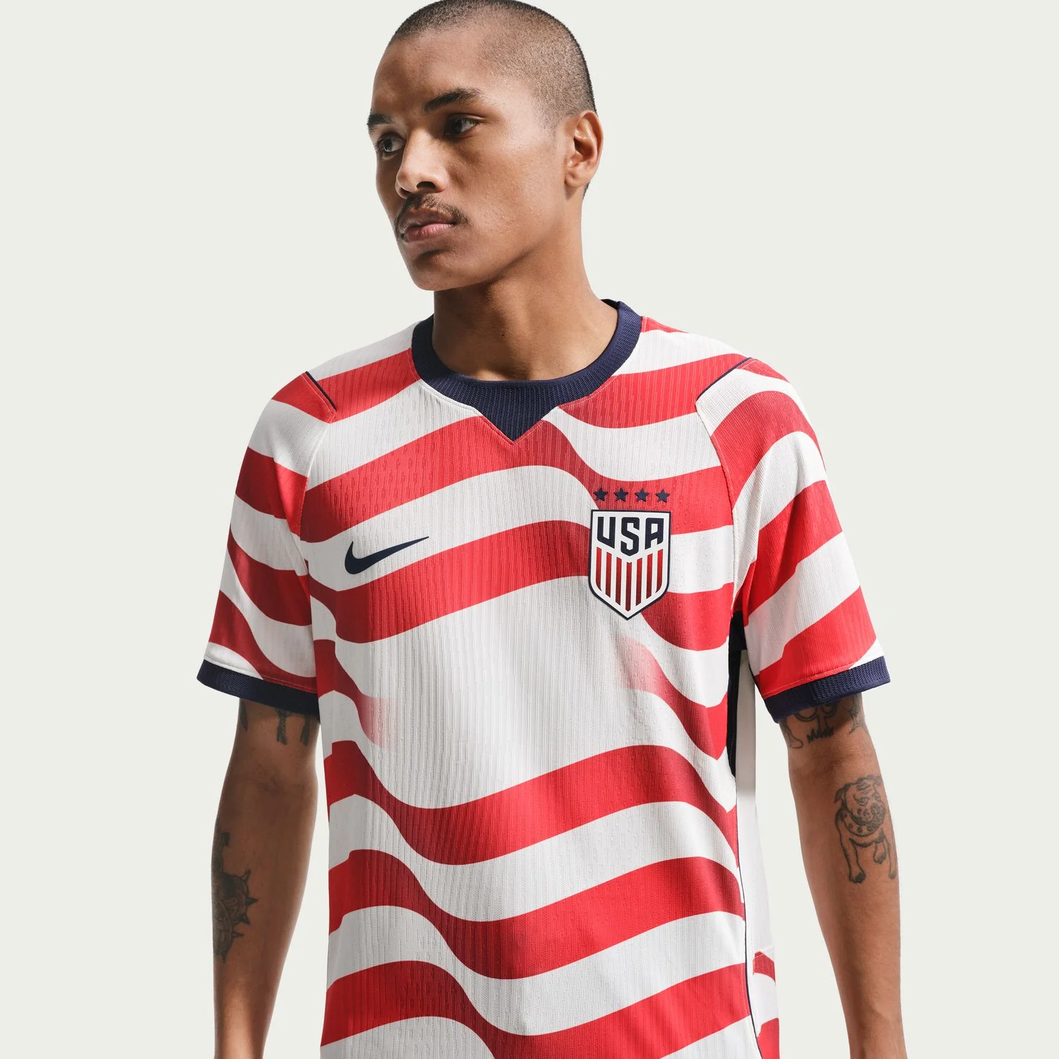 Men's Nike USWNT 2026 Personalized Home Match Jersey - Stripes - Image 4
