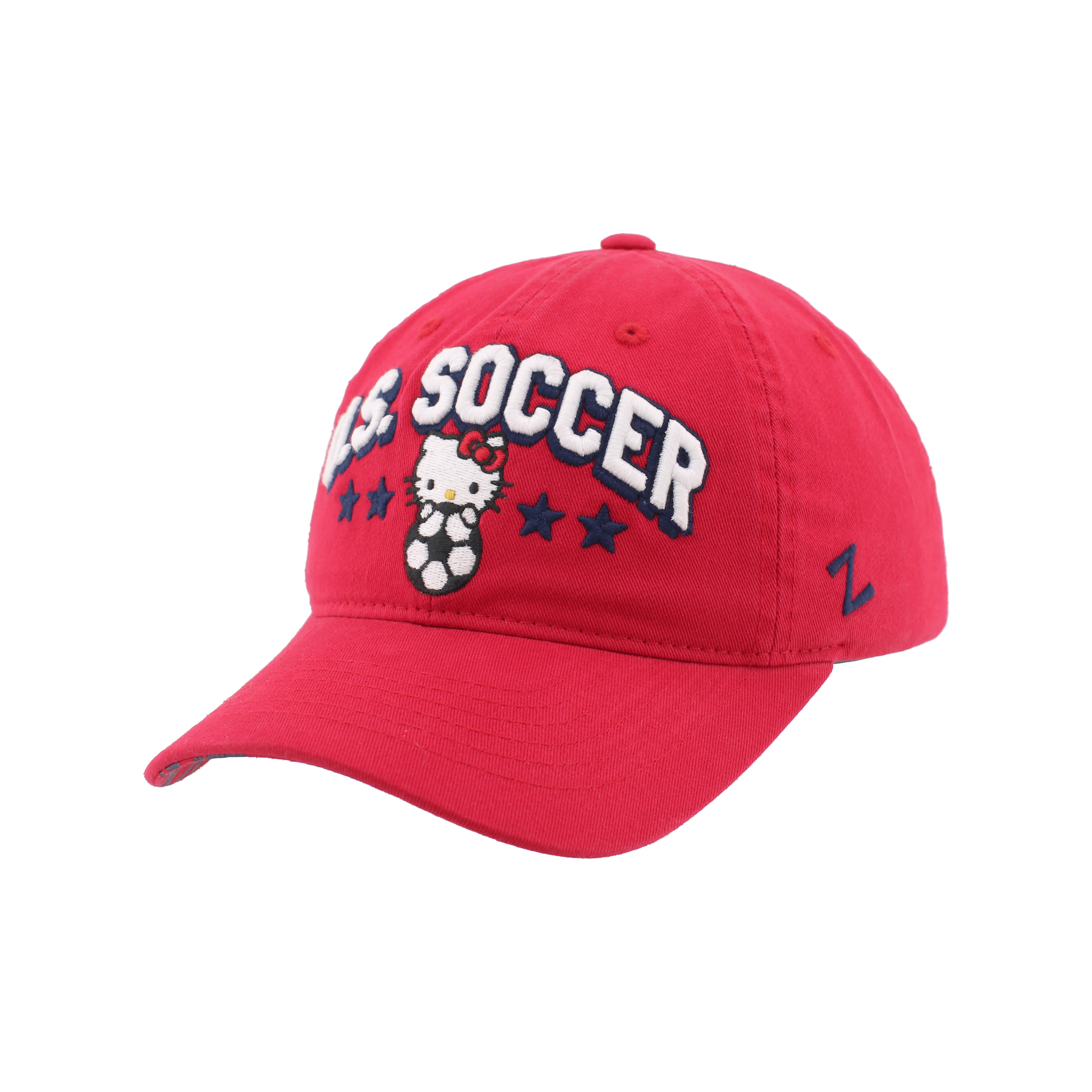 Youth Zephyr U.S. Soccer Hello Kitty Red Adjustable Hat - Image 2