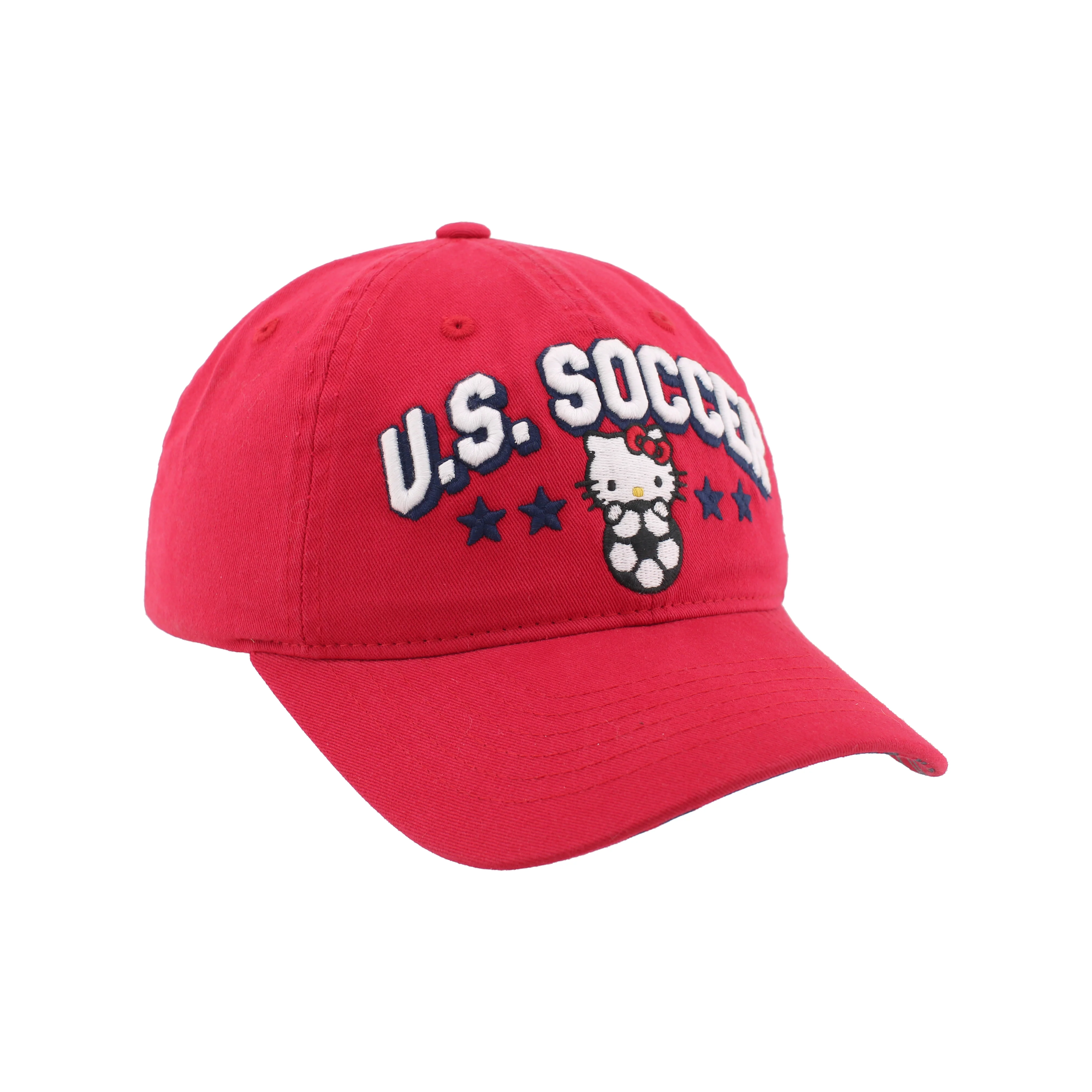 Youth Zephyr U.S. Soccer Hello Kitty Red Adjustable Hat - Image 3