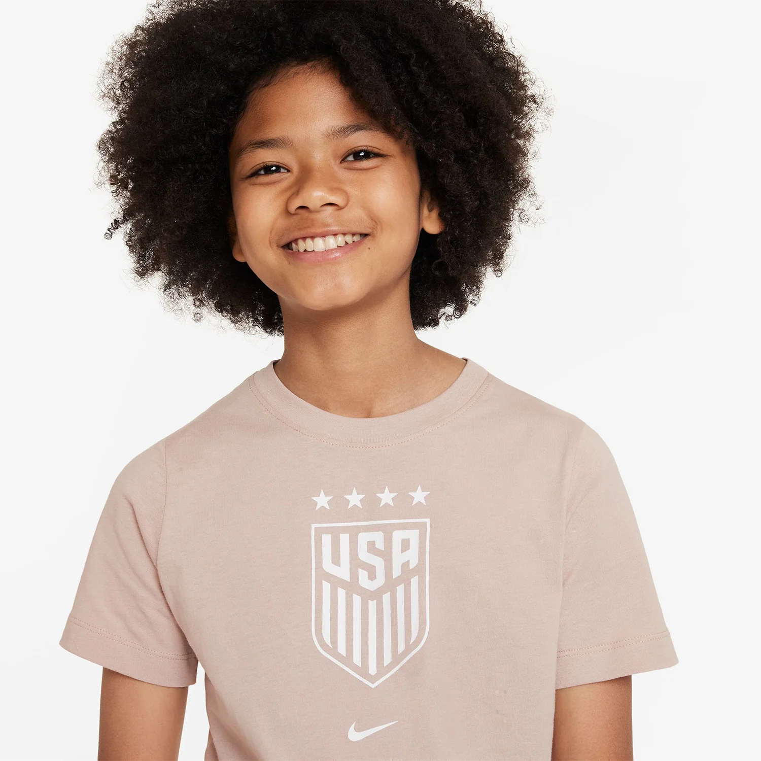 Youth Nike USWNT Crest Stone Tee - Image 2