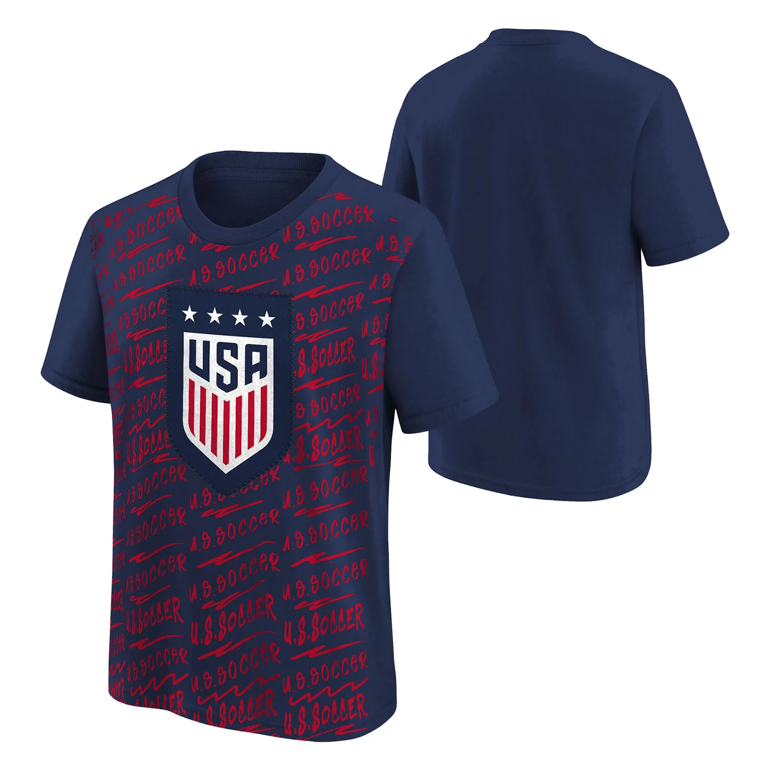 Youth Outerstuff USWNT Exemplary All Over Print Tee - Image 3