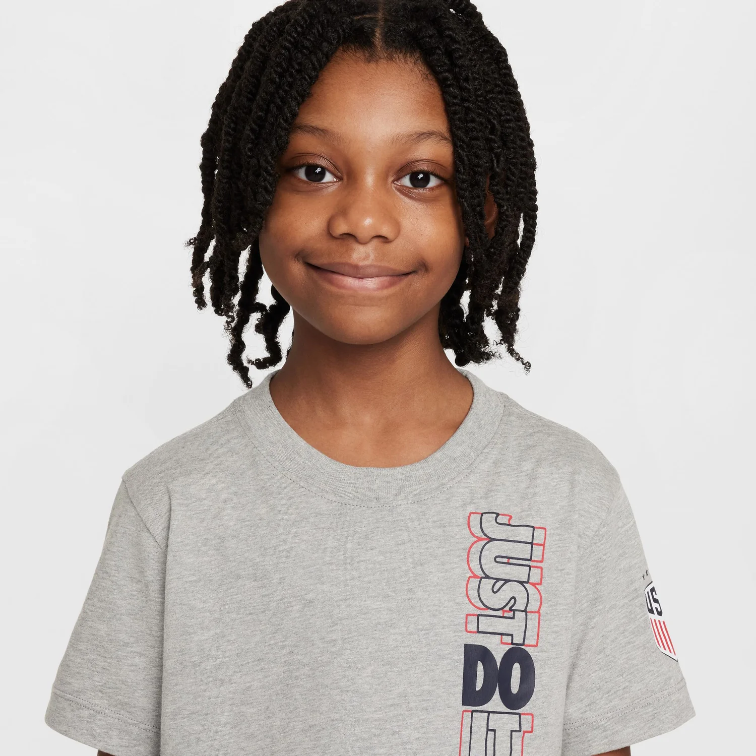 Youth Nike USWNT JDI Grey Tee - Image 2