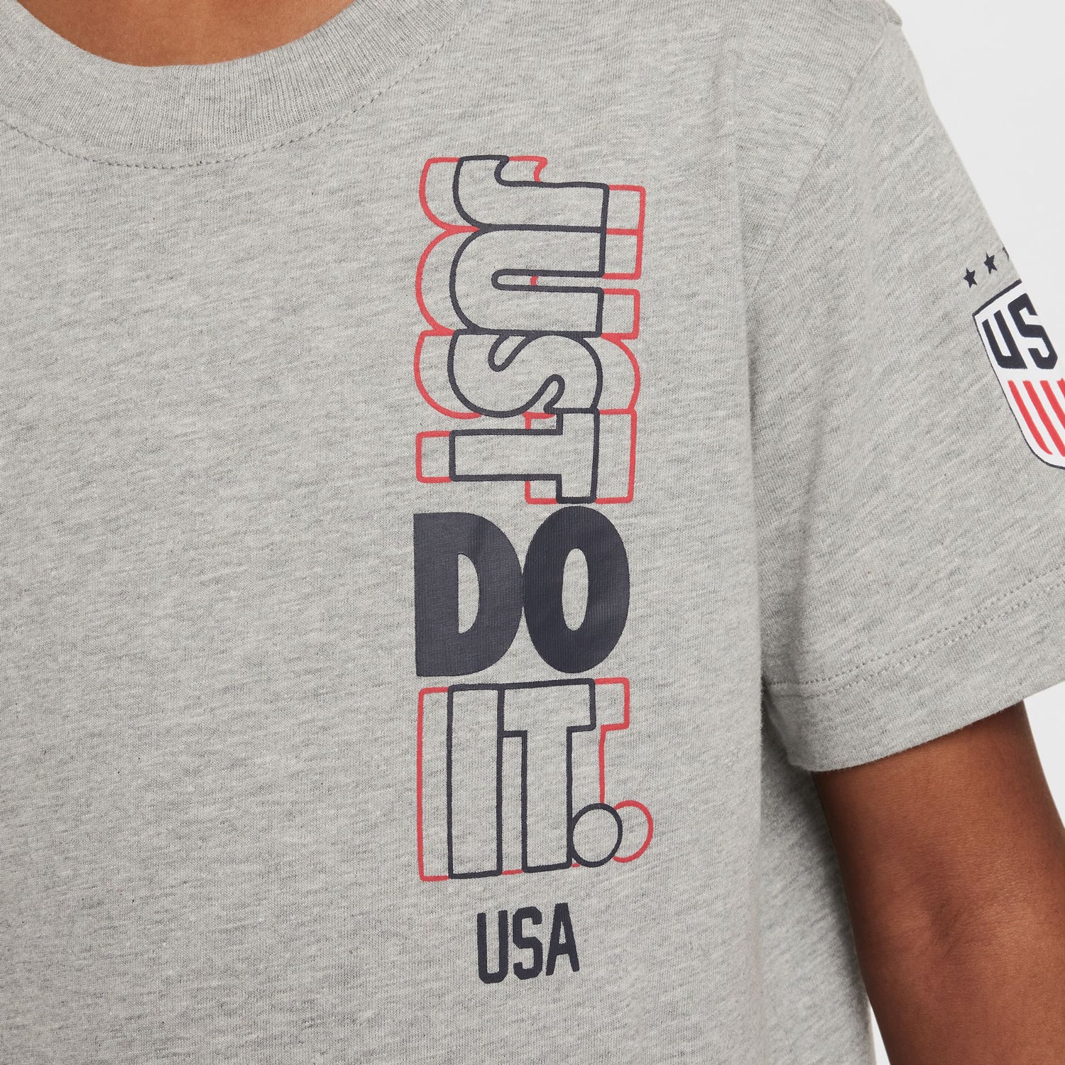 Youth Nike USWNT JDI Grey Tee - Image 3