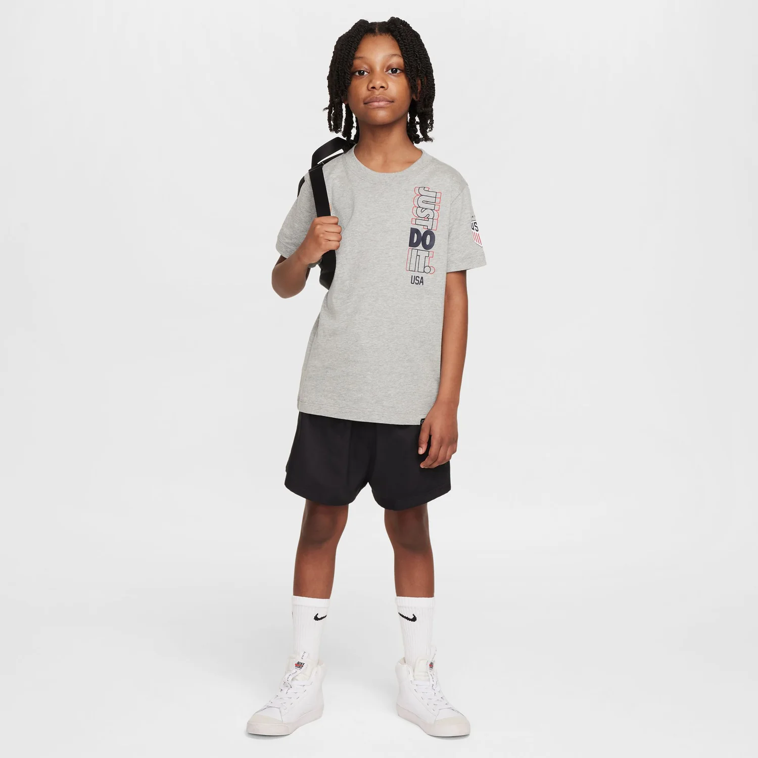 Youth Nike USWNT JDI Grey Tee - Image 5