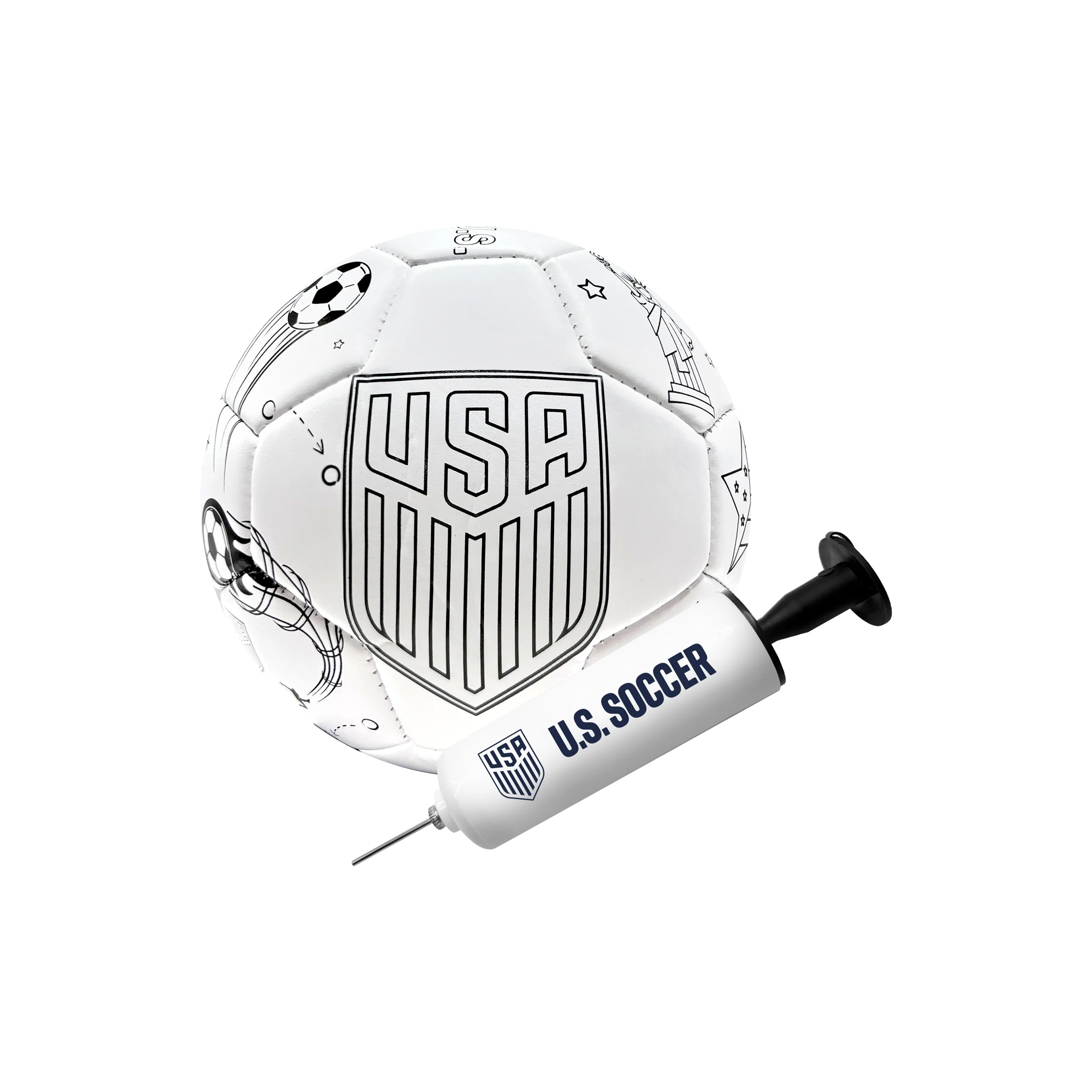 U.S. Soccer Coloring Soccer Ball - Size 2 - Image 4
