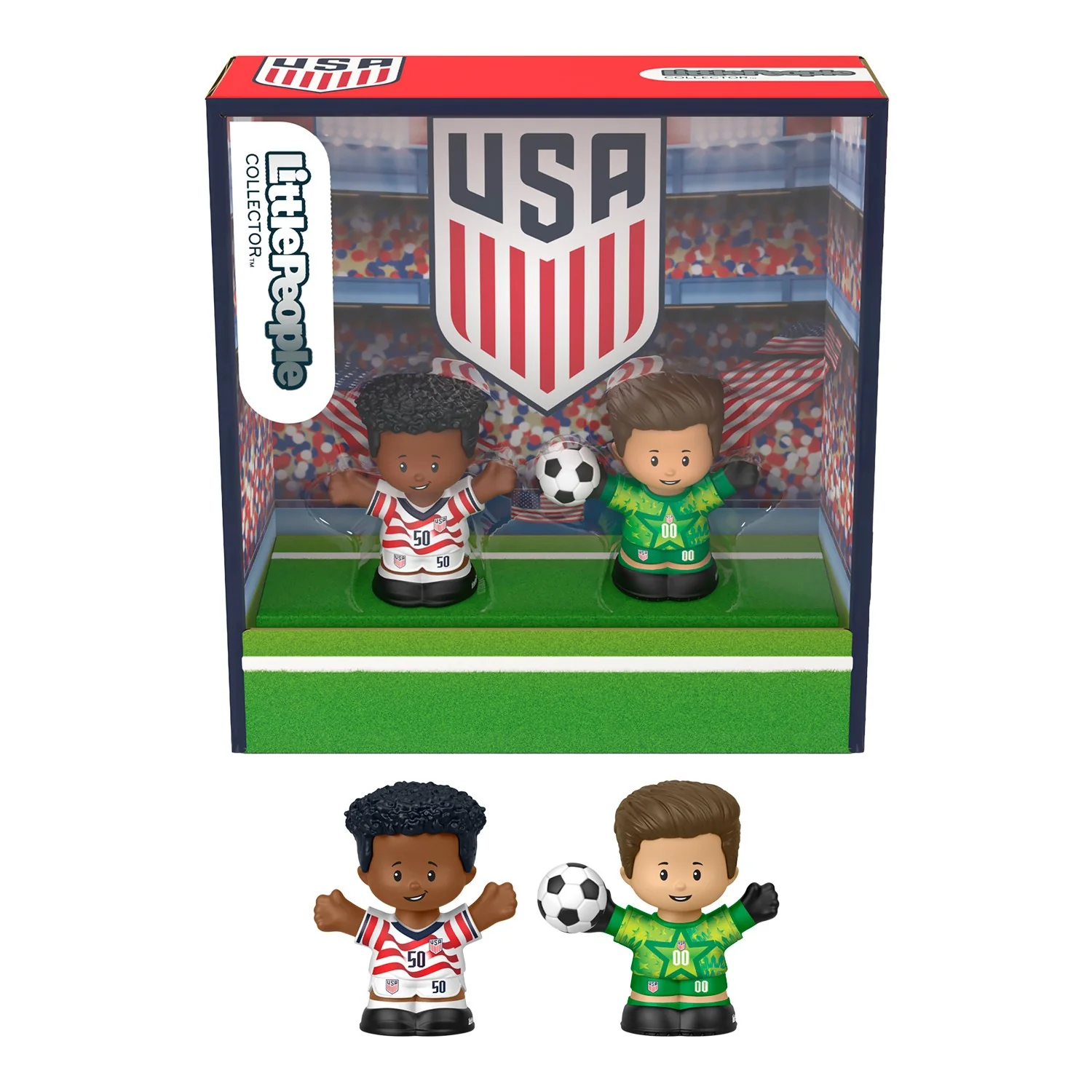 U.S. Soccer Little People Collector Special Edition 2 Figure Set - Image 2
