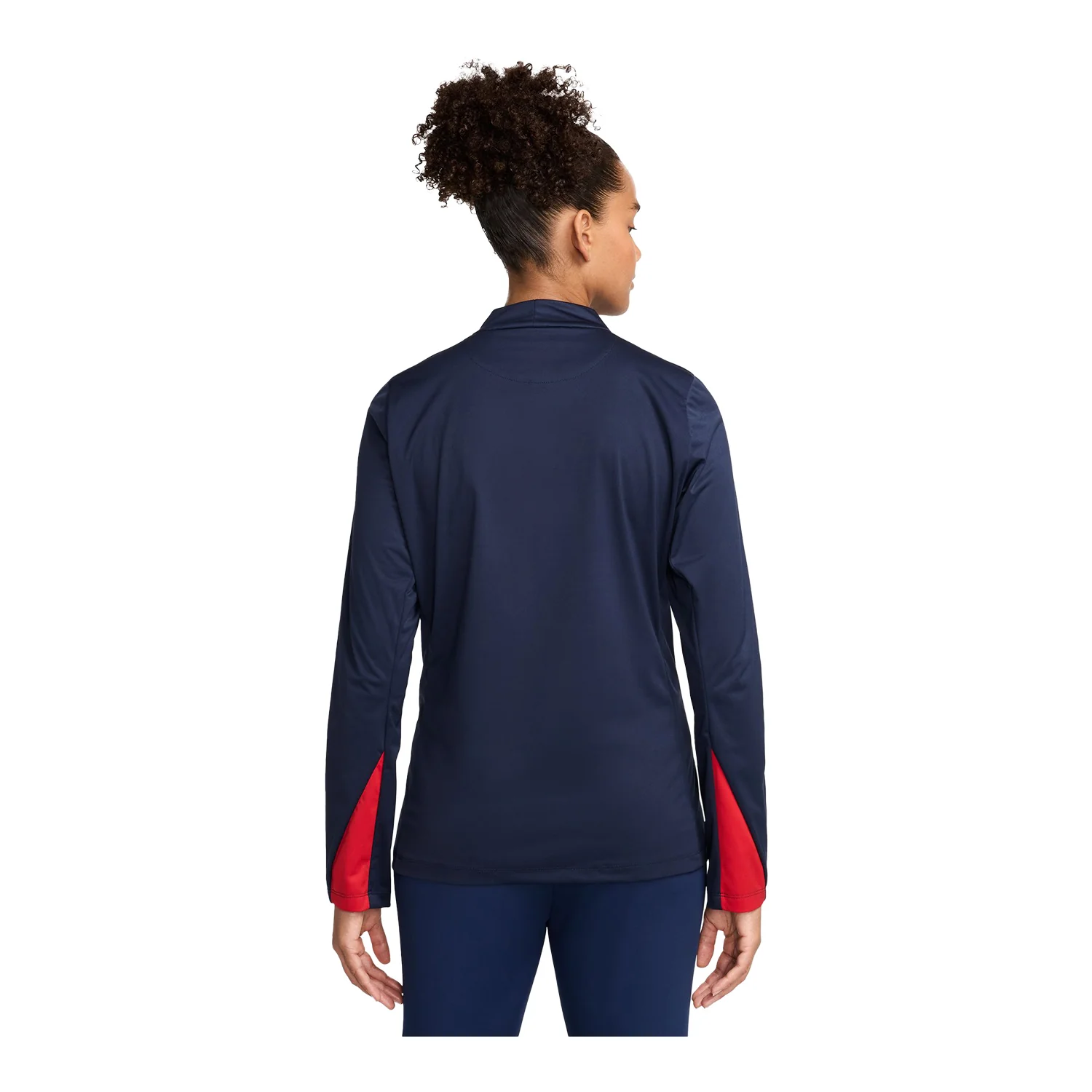 Women's Nike USA VW Strike Quarter Zip Drill Navy Top - Image 4