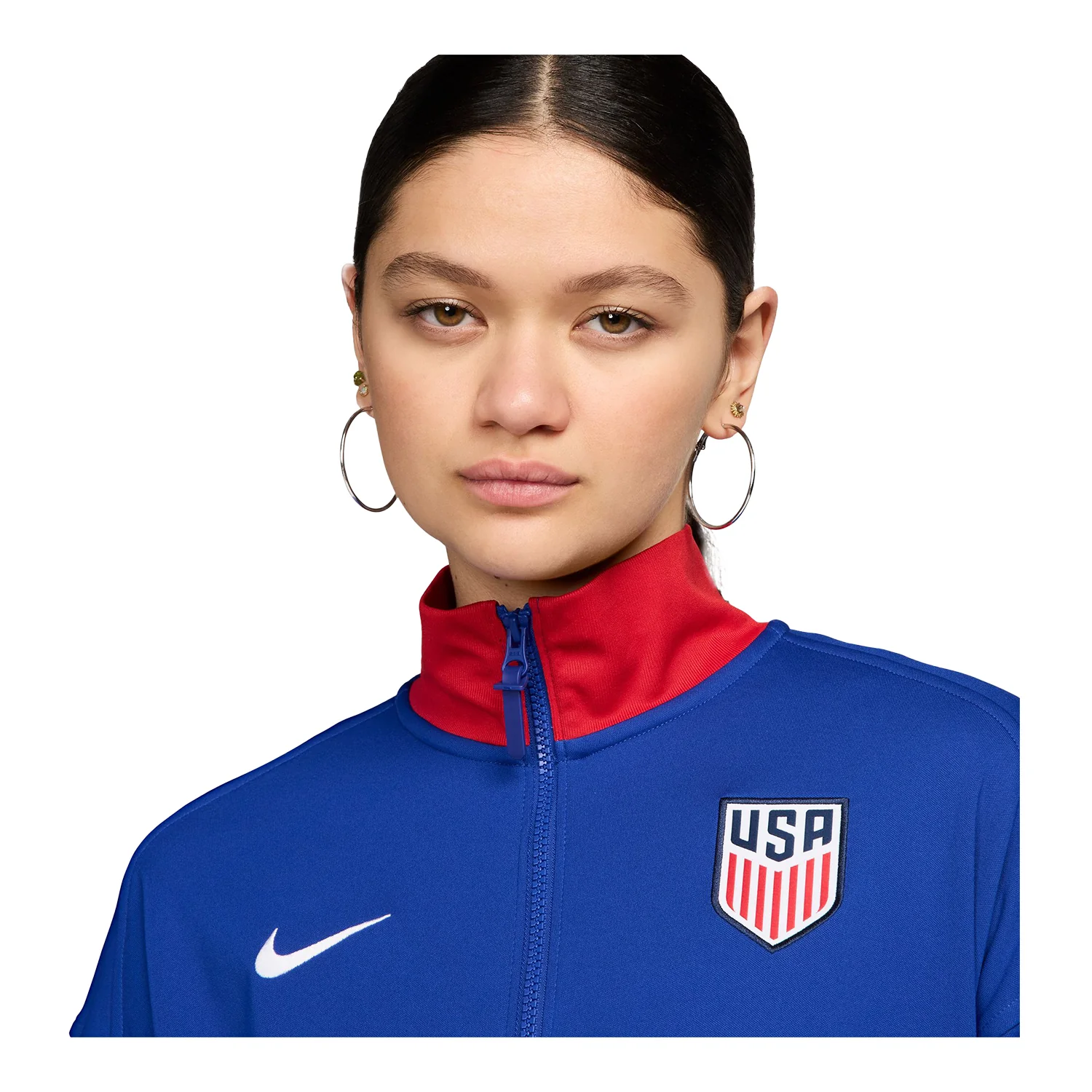 Women's Nike USMNT Academy Pro Anthem Royal Full-Zip Jacket - Image 3