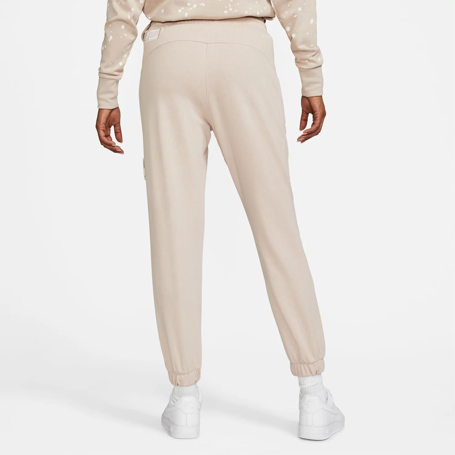 Women's Nike USA Standard Script Fleece Tan Pants - Image 2