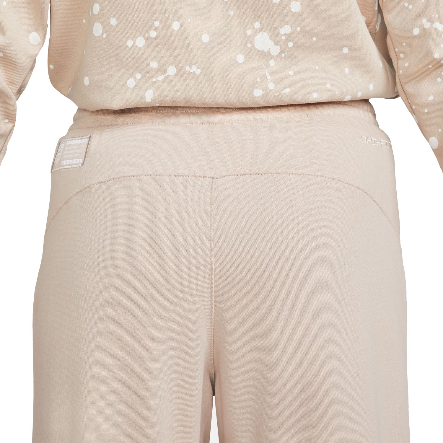 Women's Nike USA Standard Script Fleece Tan Pants - Image 4