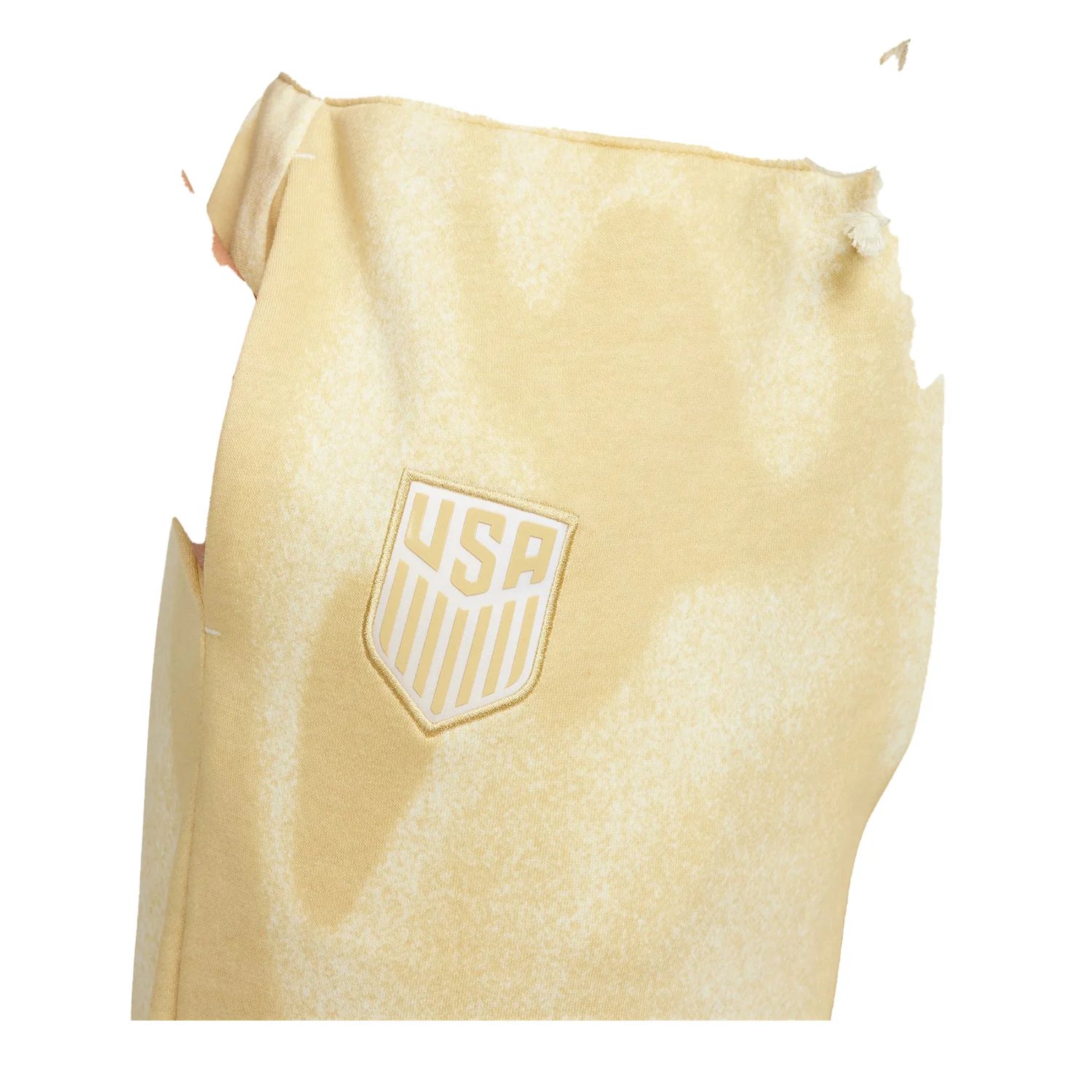 Women's Nike USA Pheonix Fleece Yellow Pants - Image 2