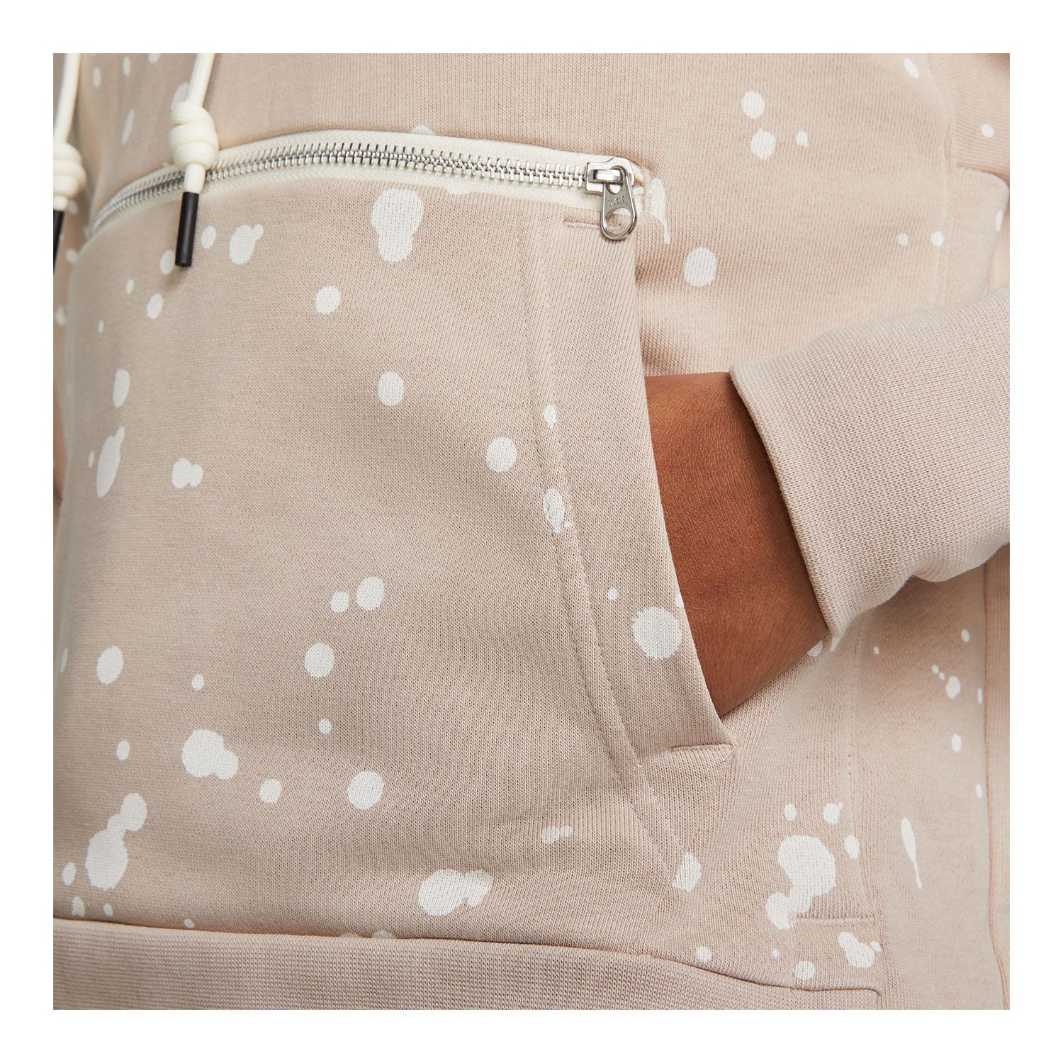 Women's Nike USA Terry Splatter Script Stone Hoodie - Image 4