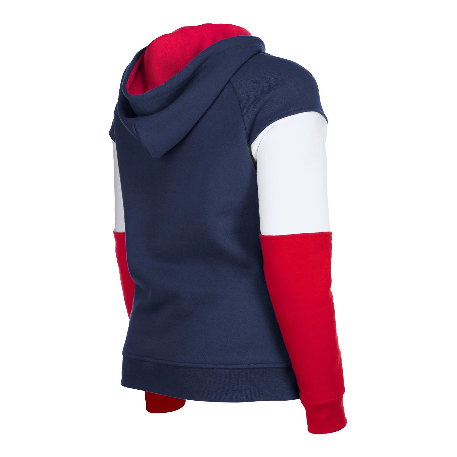Women's New Era USMNT Heather Navy Color Block Hoodie - Image 3