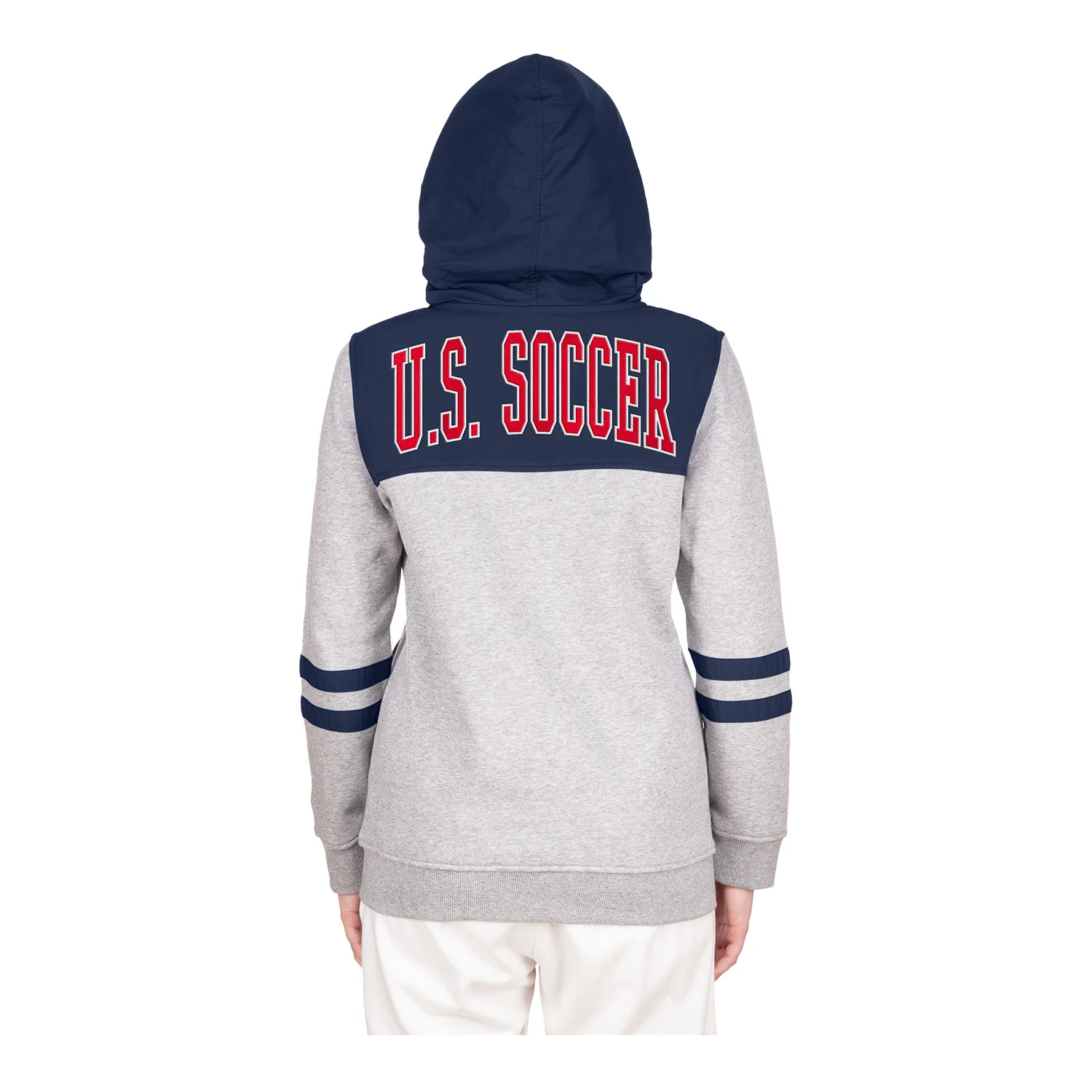 Women's New Era USMNT Full Zip Grey Jacket - Image 6