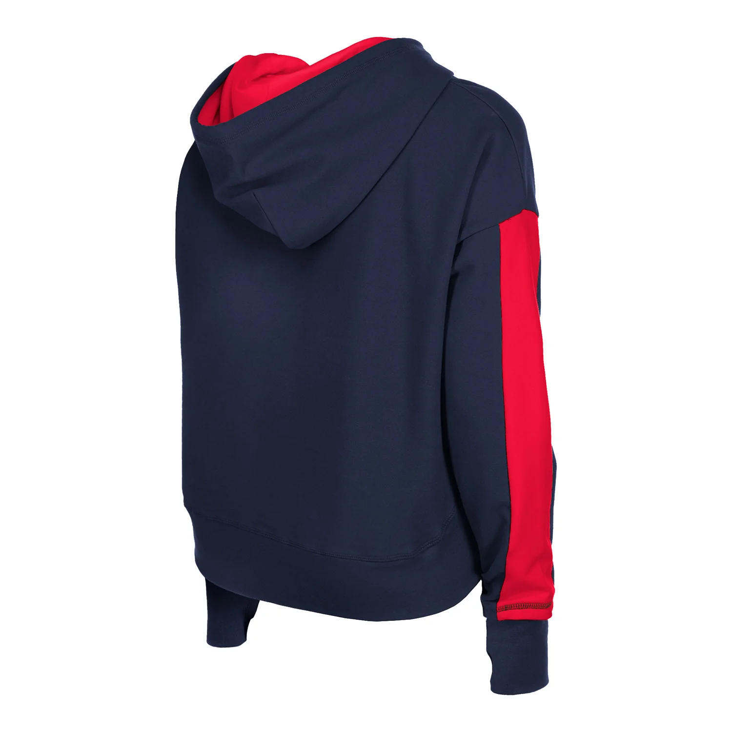 Women's New Era USMNT High-Low Navy Hoodie - Image 3