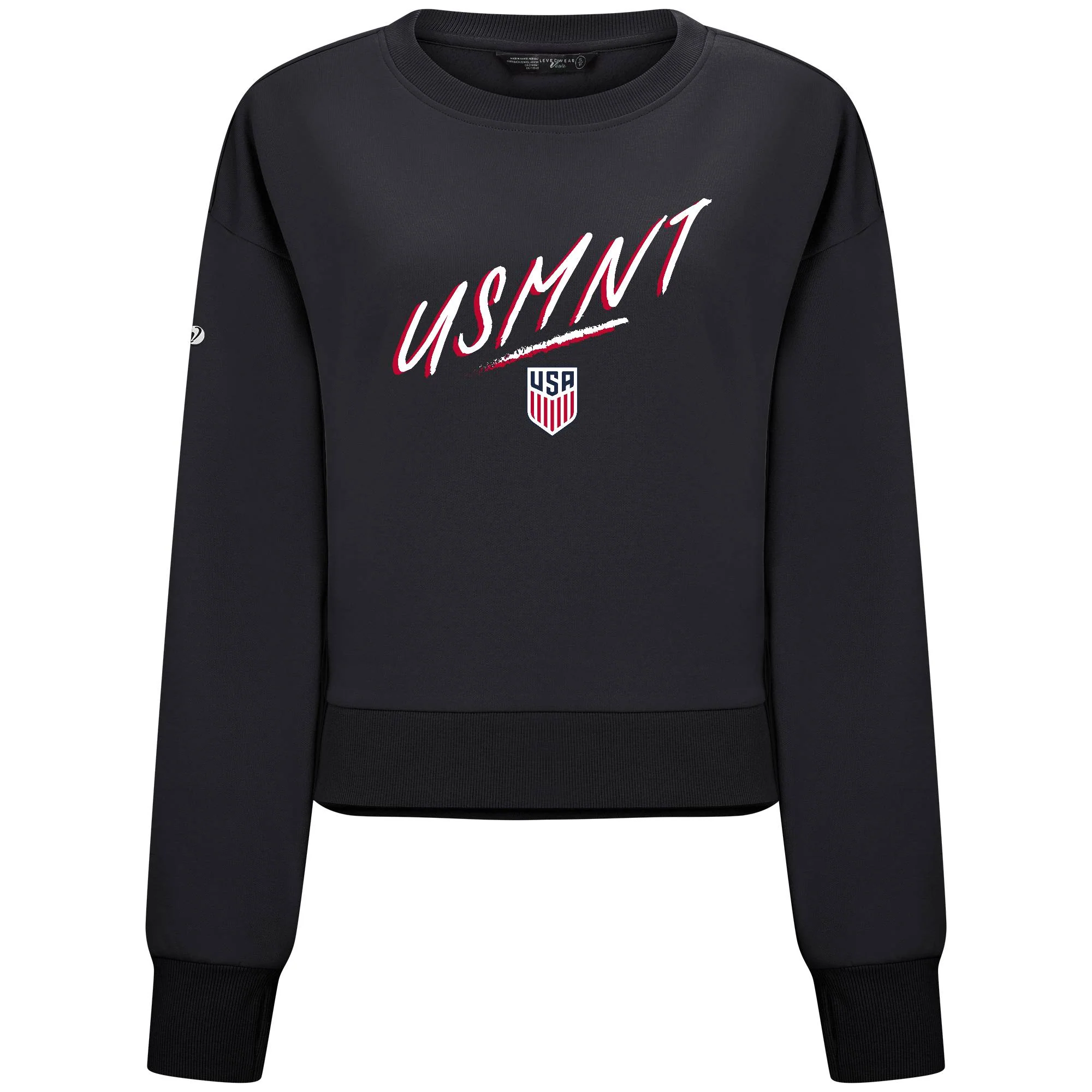 Women's USMNT Levelwear Judd Black Crewneck