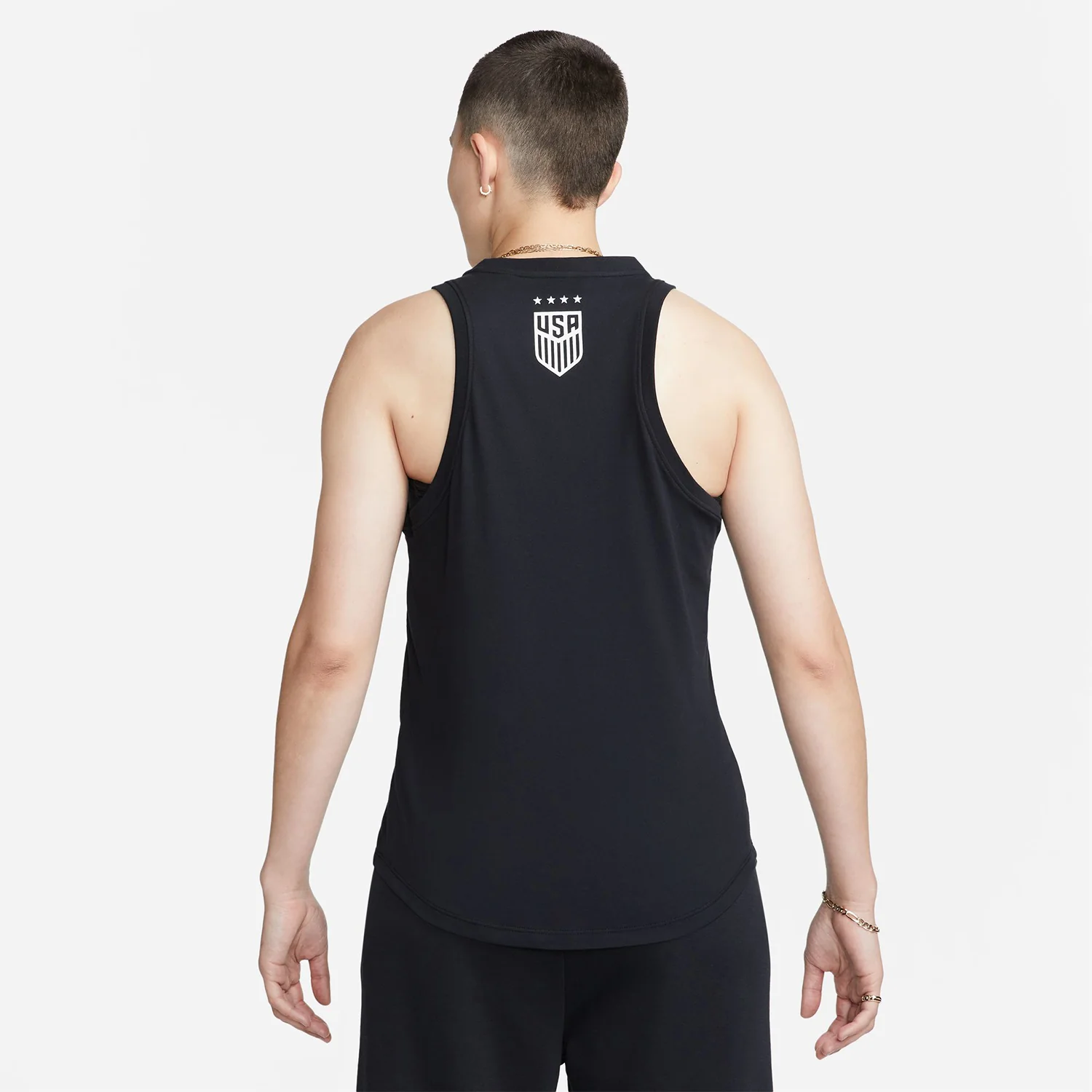 Women's Nike USWNT Futura Black Tank Top - Image 2