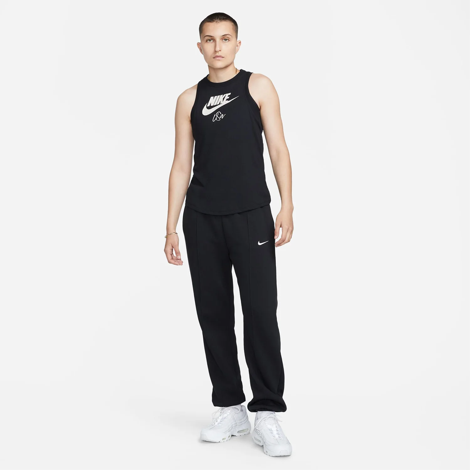 Women's Nike USWNT Futura Black Tank Top - Image 4