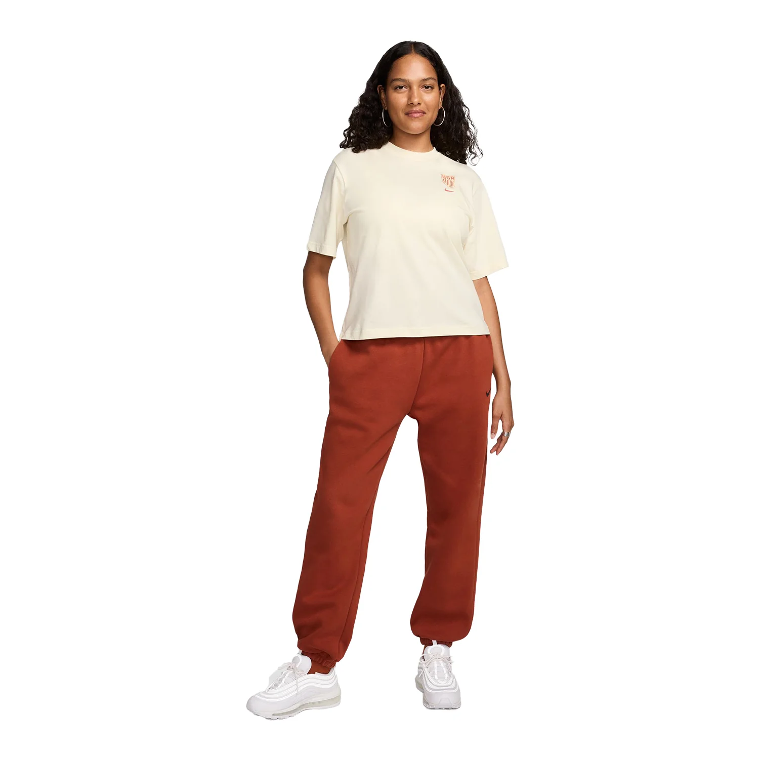 Women's Nike USA Star Tan Tee - Image 6