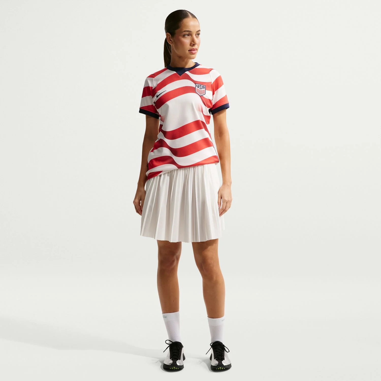 Women's Nike USMNT 2026 Personalized Home Stadium Jersey - Stripes - Image 9