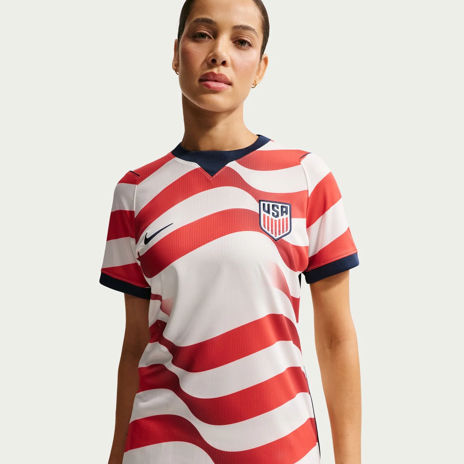 Women's Nike USMNT 2026 Personalized Home Stadium Jersey - Stripes - Image 7