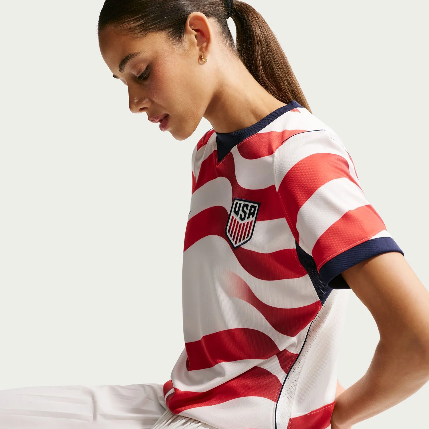 Women's Nike USMNT 2026 Personalized Home Stadium Jersey - Stripes - Image 6