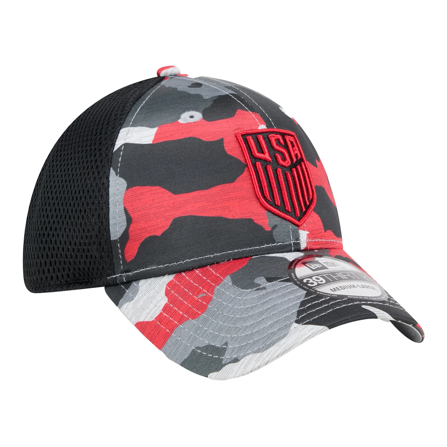 Adult New Era USMNT 39Thirty Active Camo Hat - Image 3