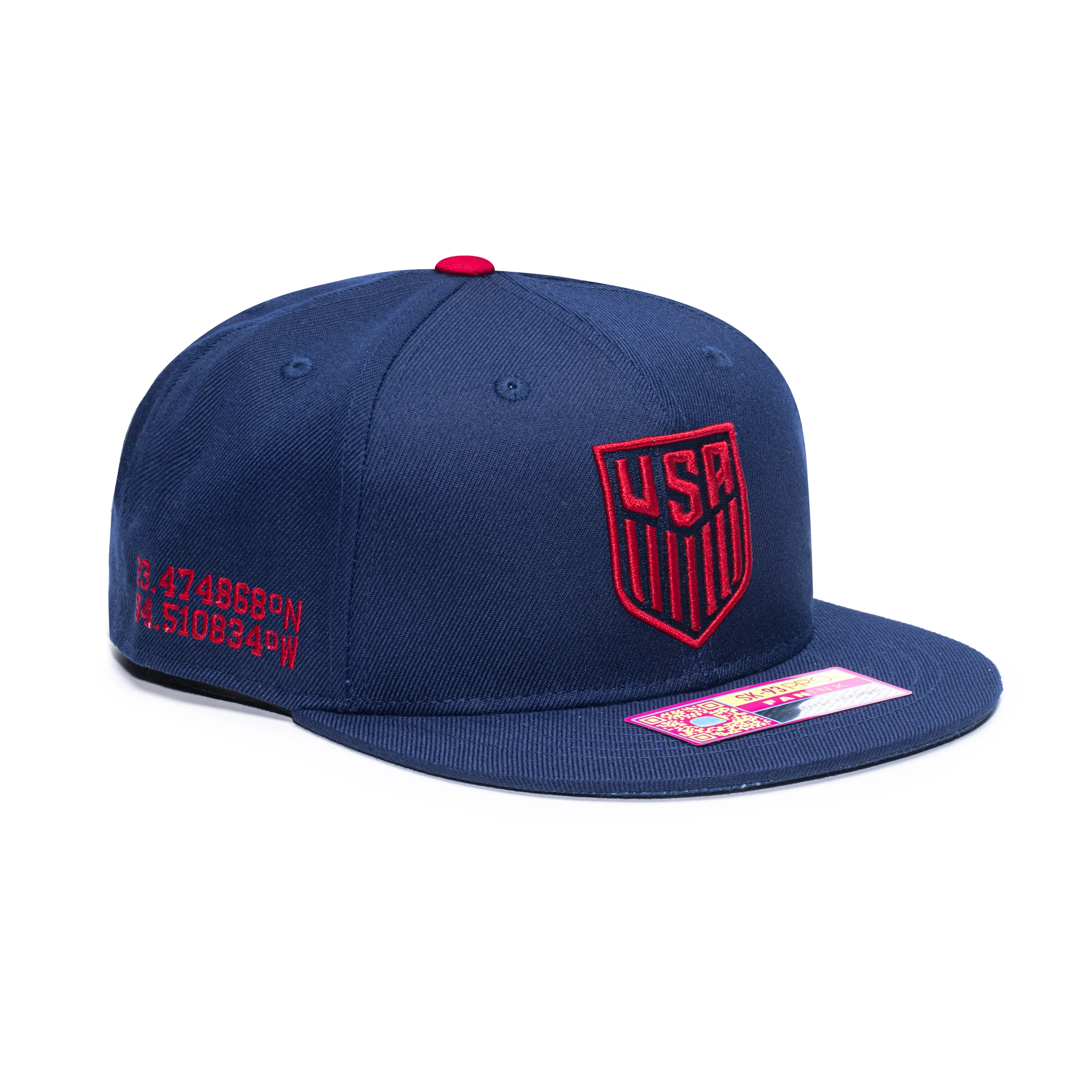Adult Fan Ink USA Locale Navy Hat - Image 3