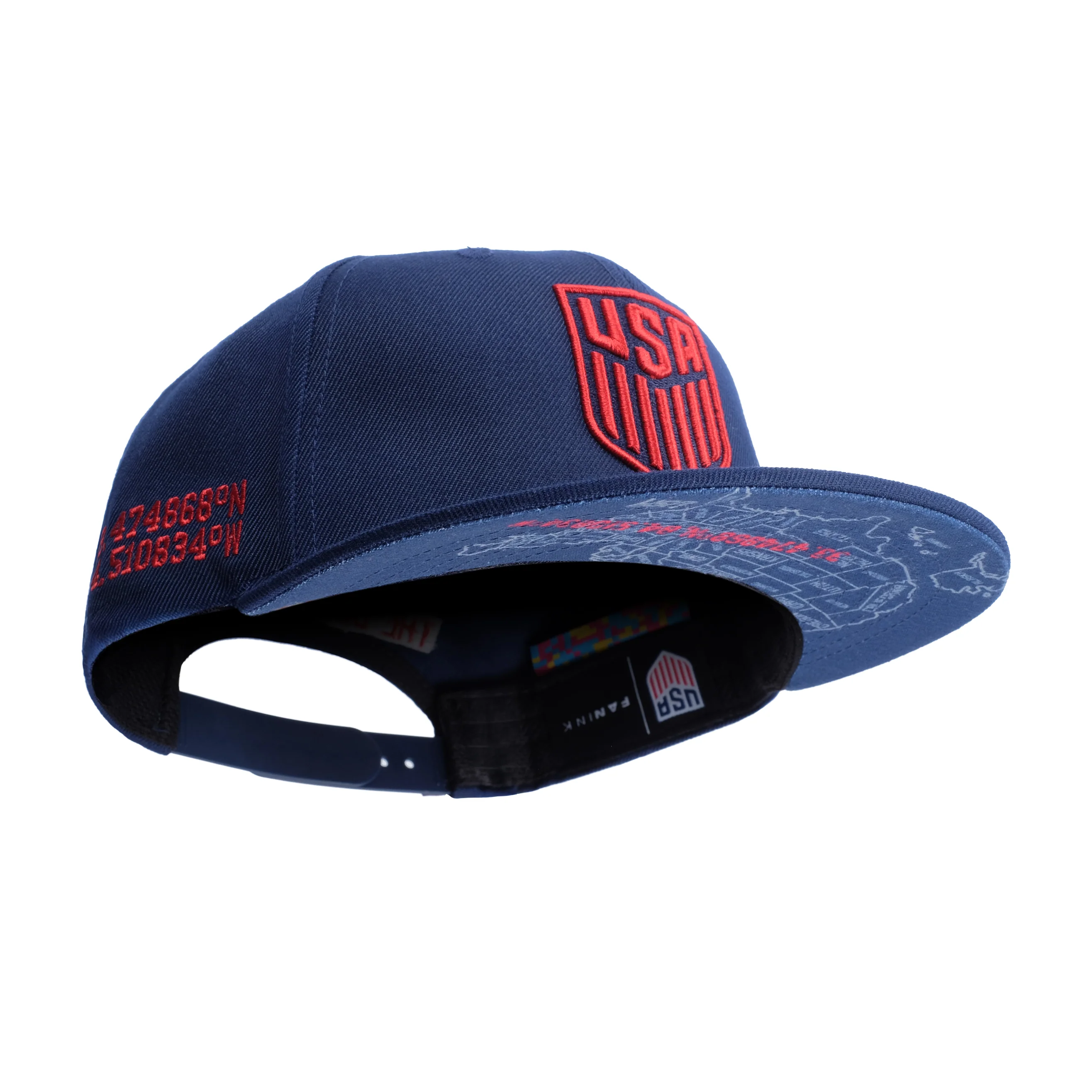 Adult Fan Ink USA Locale Navy Hat - Image 5